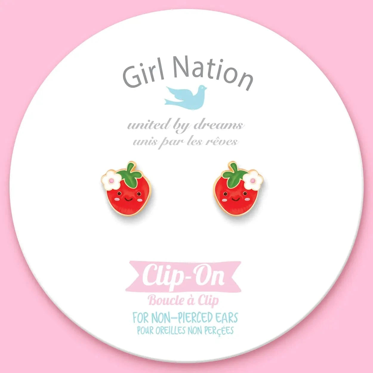 Clip On Cutie Earrings- You're Berry Cute Girl Nation Lil Tulips