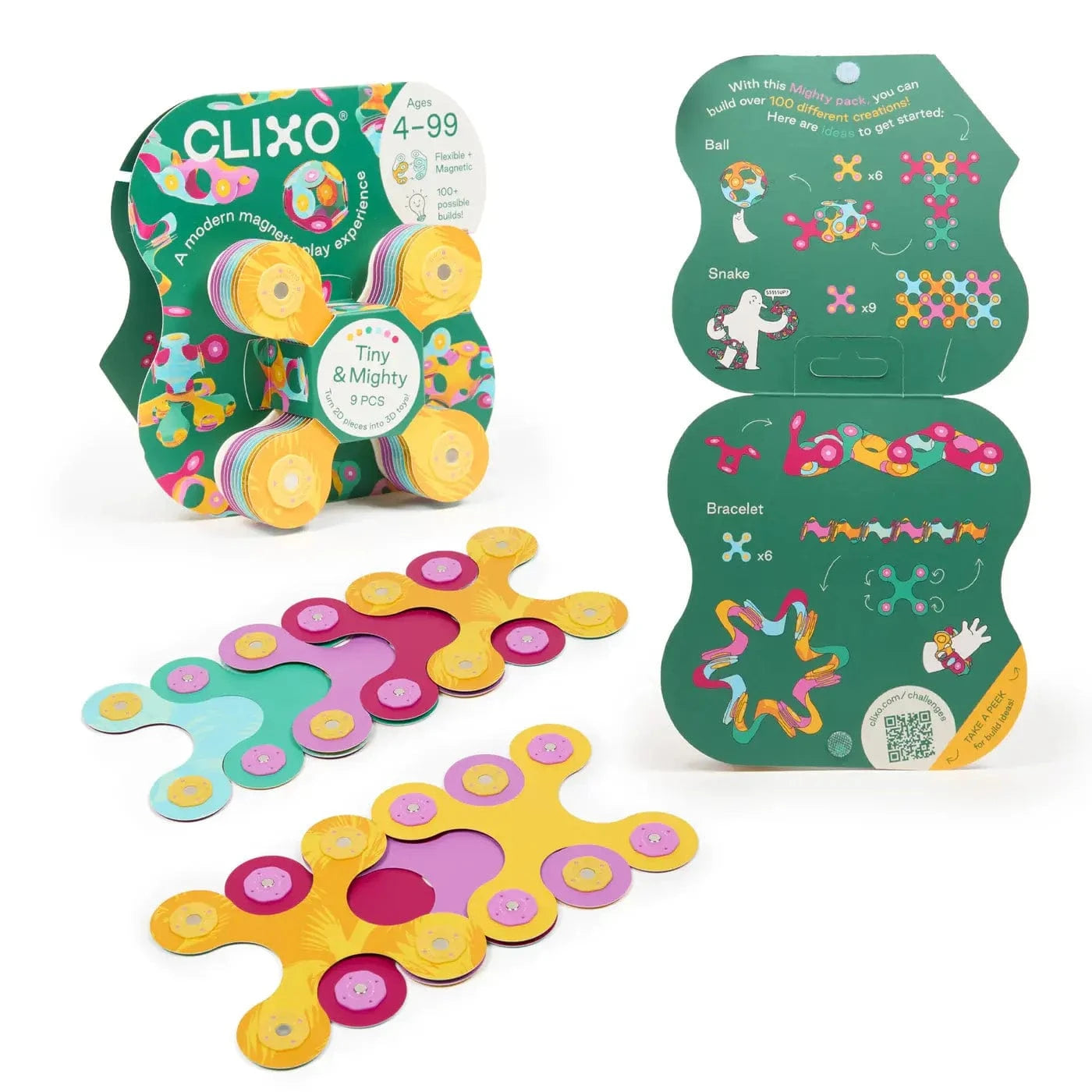 Clixo Magnetic Builder Set - Tiny & Mighty Jungle Clixo Lil Tulips