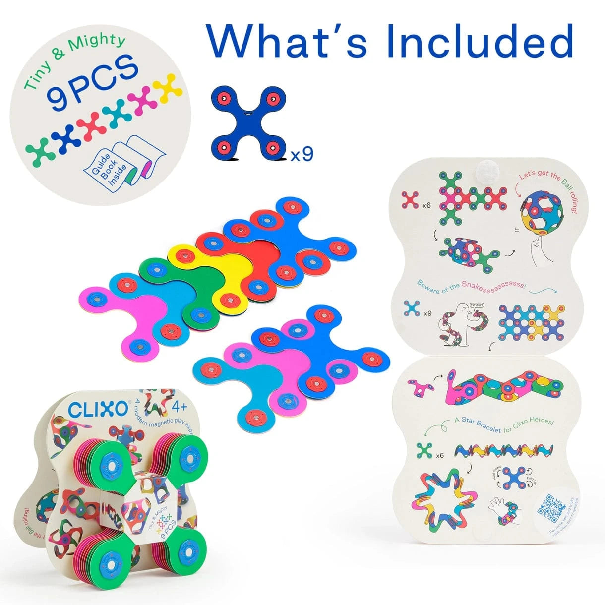 Clixo Magnetic Builder Set - Tiny & Mighty Original Clixo Lil Tulips