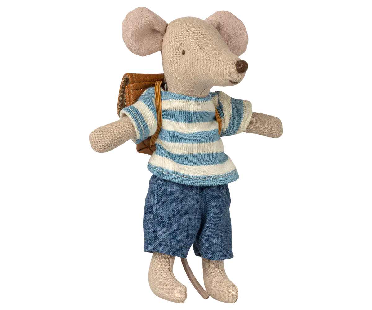 Clothes and bag, Big brother mouse - Brown Maileg Lil Tulips