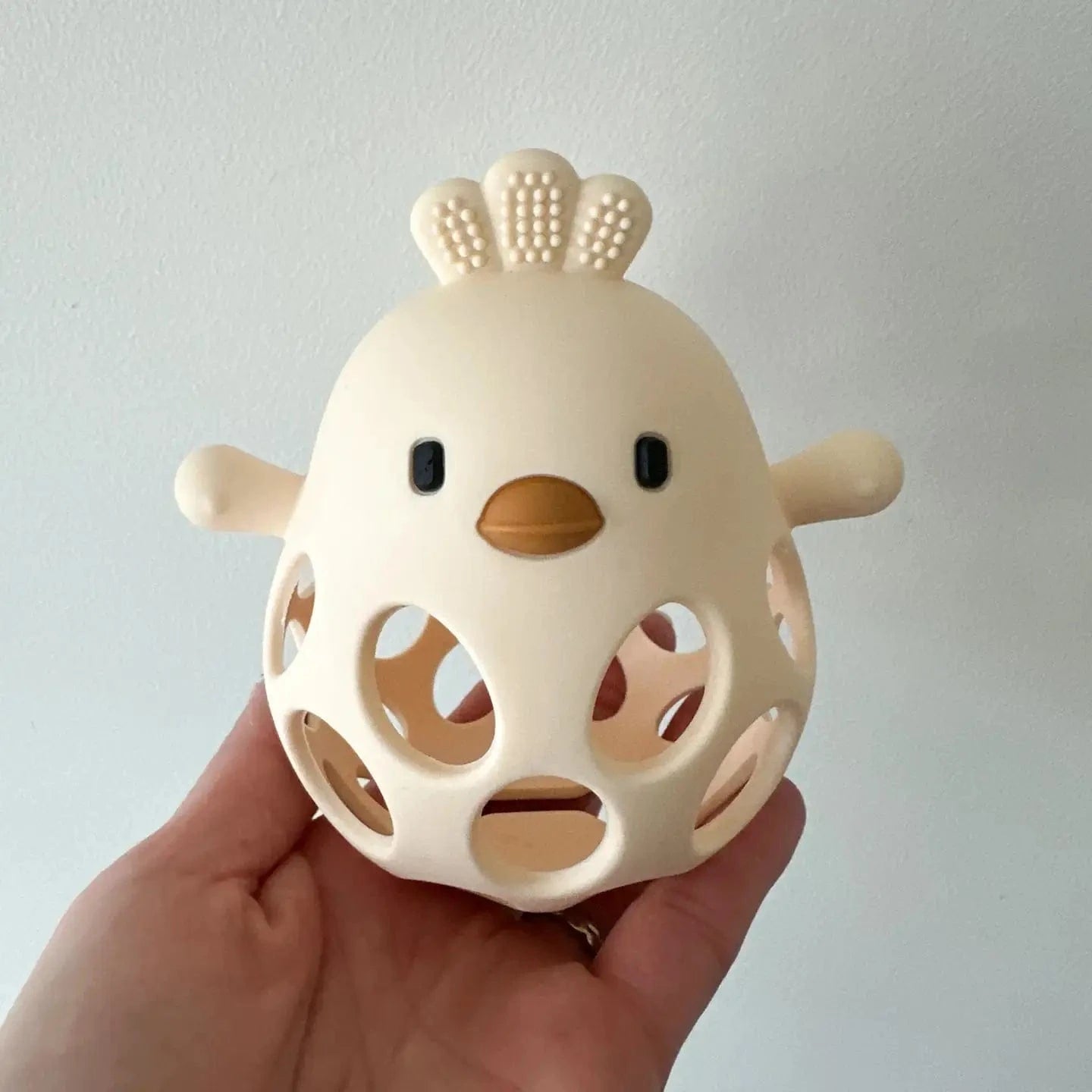 Clucky Chew Buddy-Honey Beige Peaks & Valleys Baby Lil Tulips