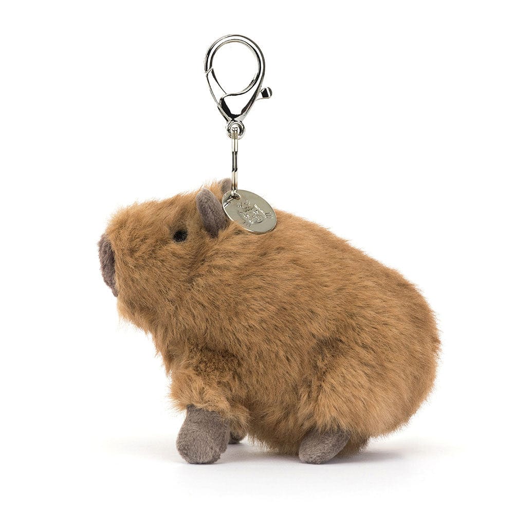Clyde Capybara Bag Charm Jellycat Lil Tulips