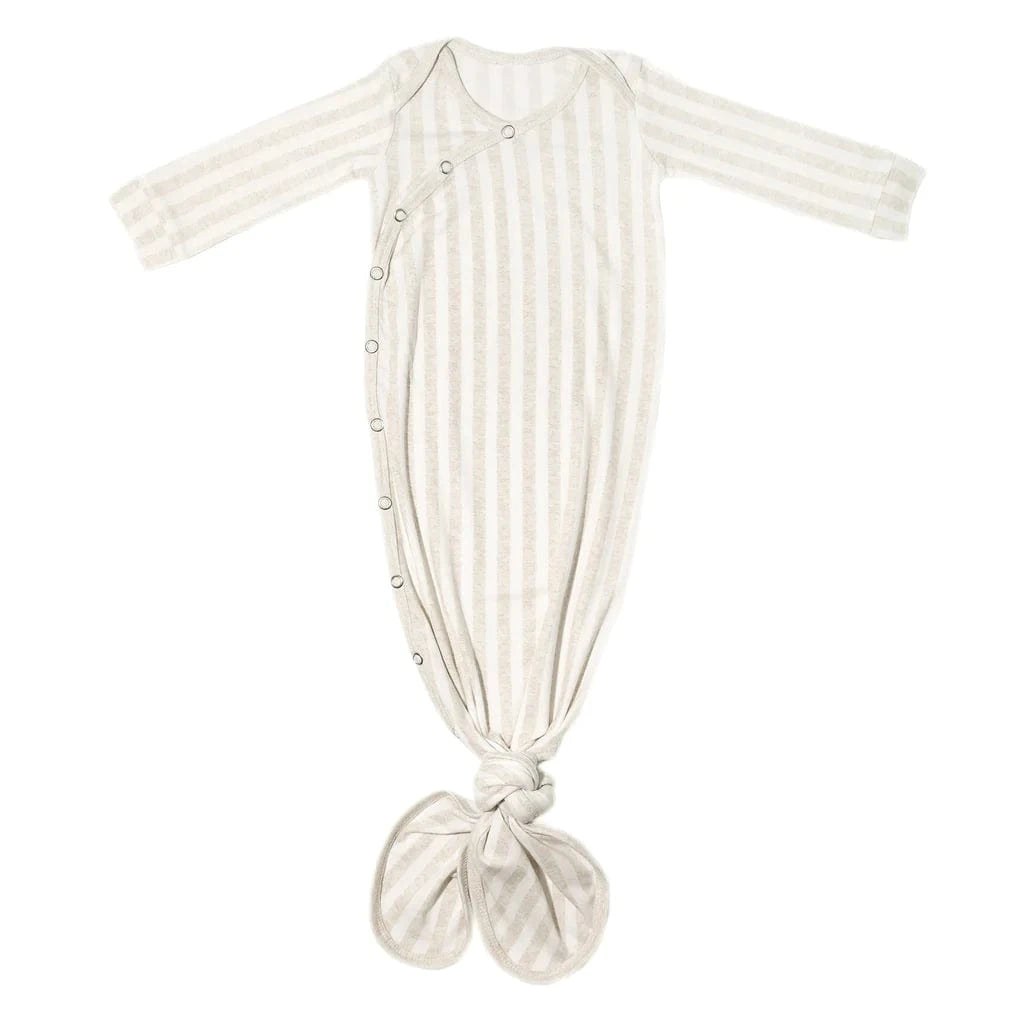 Coastal Newborn Knotted Gown Copper Pearl Lil Tulips