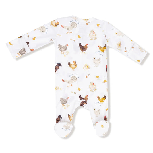 Collector Chickens - 2 Way Zipper Footie Angel Dear Lil Tulips