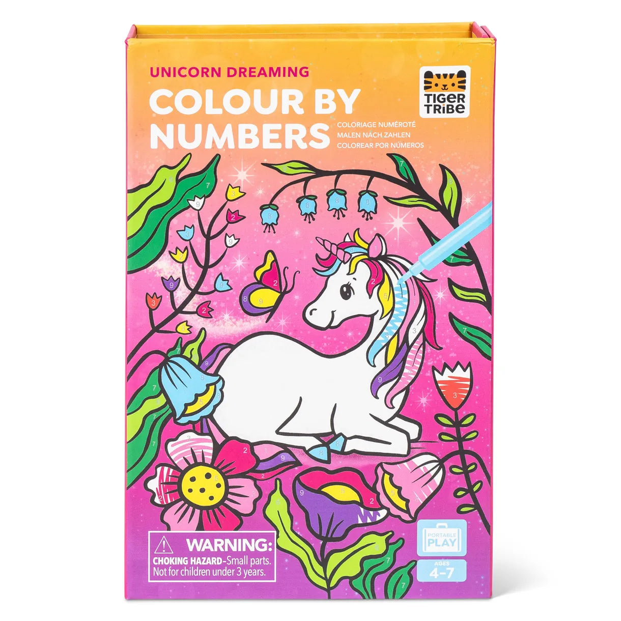 Color By Numbers - Unicorn Dreaming Tiger Tribe Lil Tulips