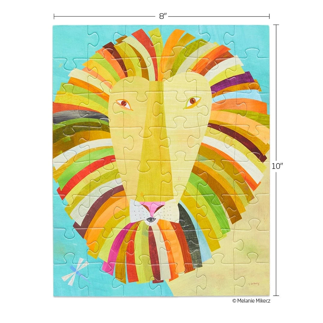 Colorful Lion 48 Piece Kids Puzzle Snax WerkShoppe Lil Tulips