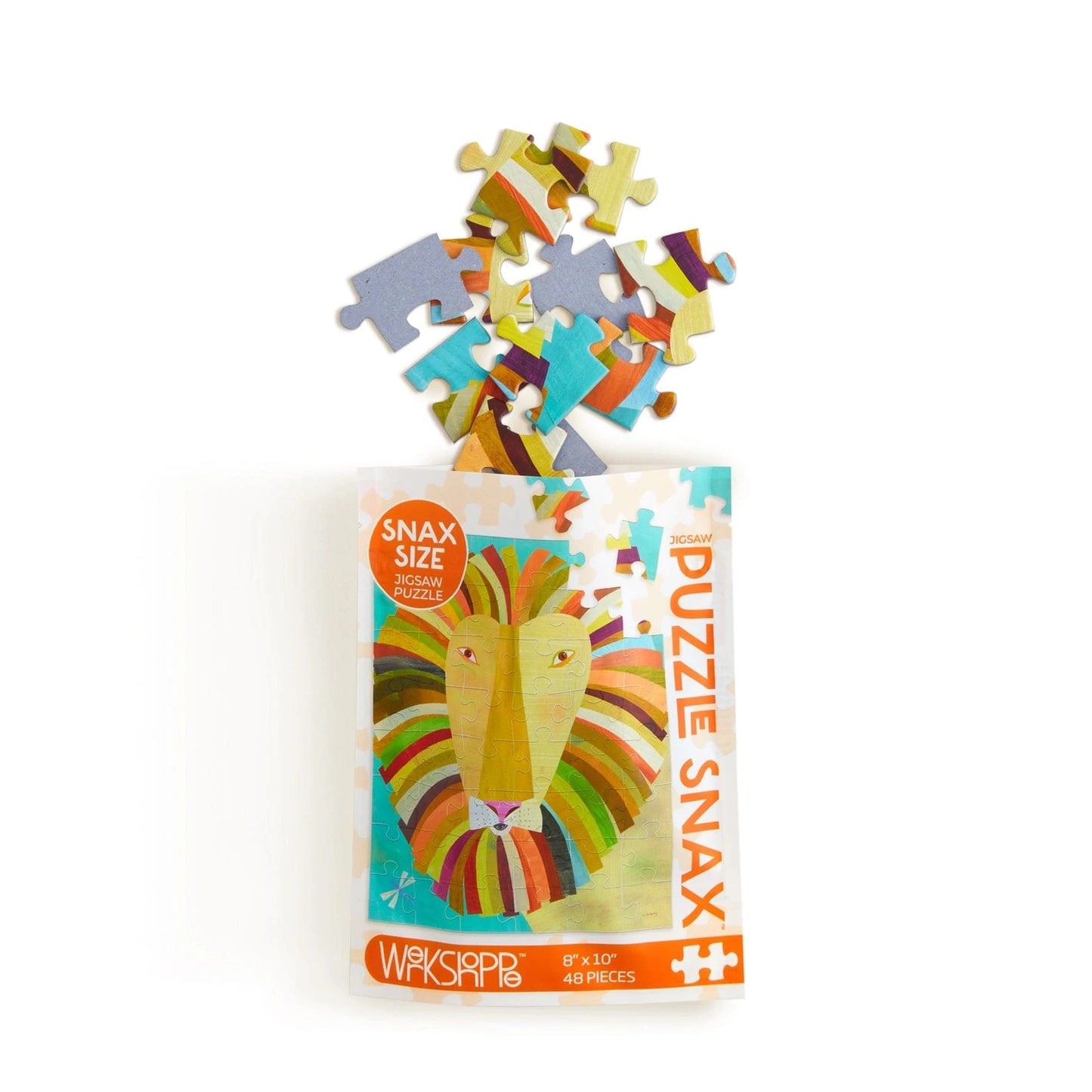 Colorful Lion 48 Piece Kids Puzzle Snax WerkShoppe Lil Tulips