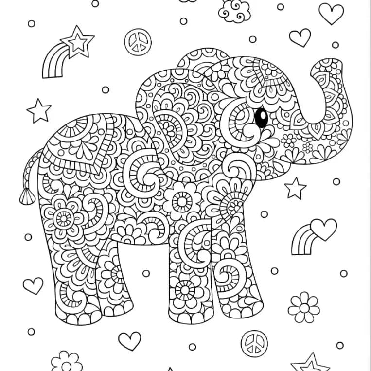 Coloring Book - Notebook Doodles Wild Animals Wellspring Lil Tulips