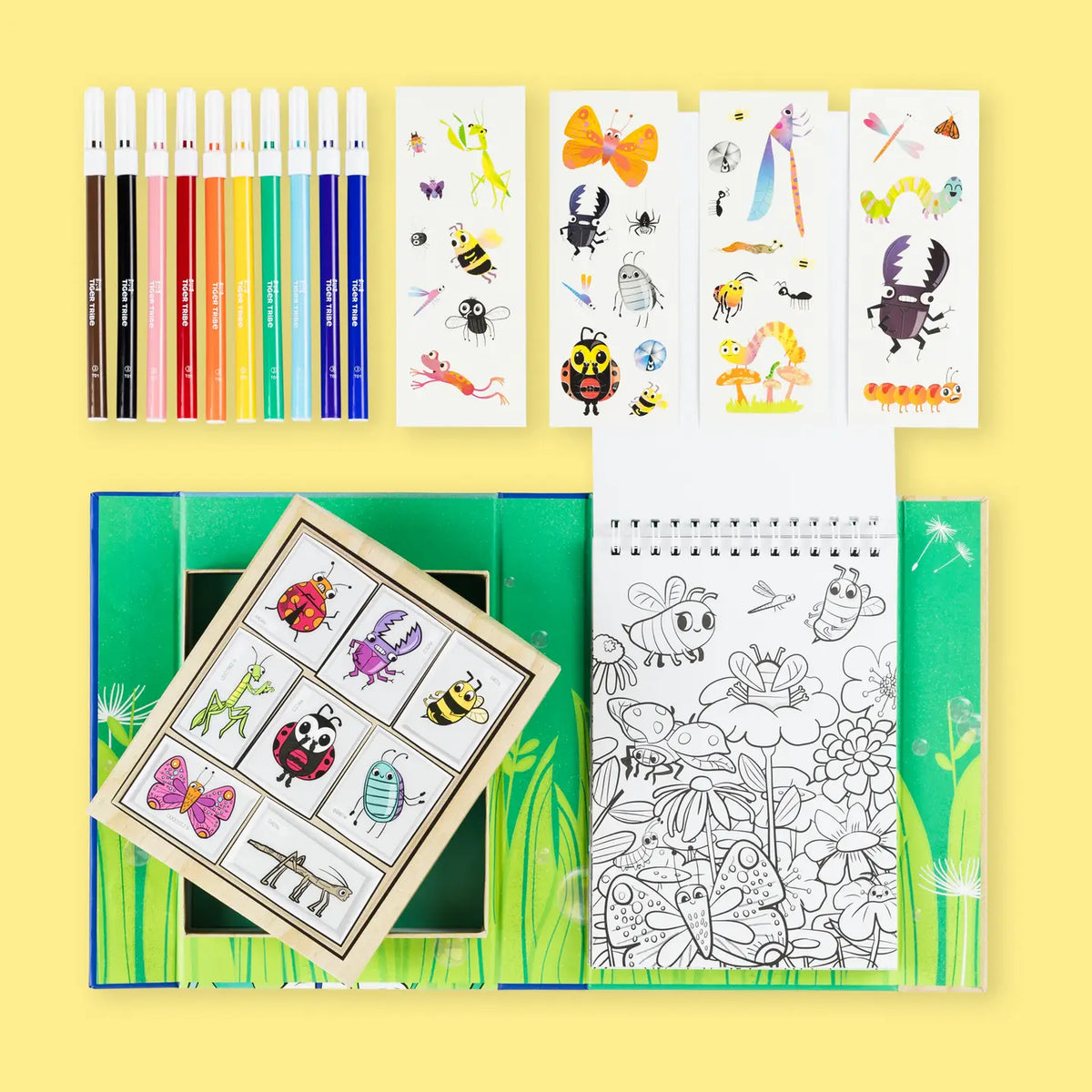Coloring Set - Backyard Bugs Tiger Tribe Lil Tulips