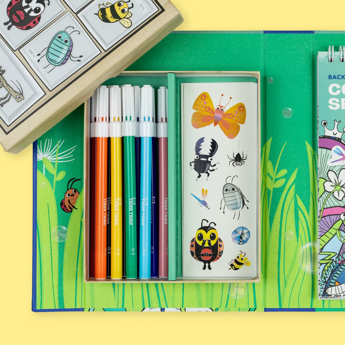 Coloring Set - Backyard Bugs Tiger Tribe Lil Tulips