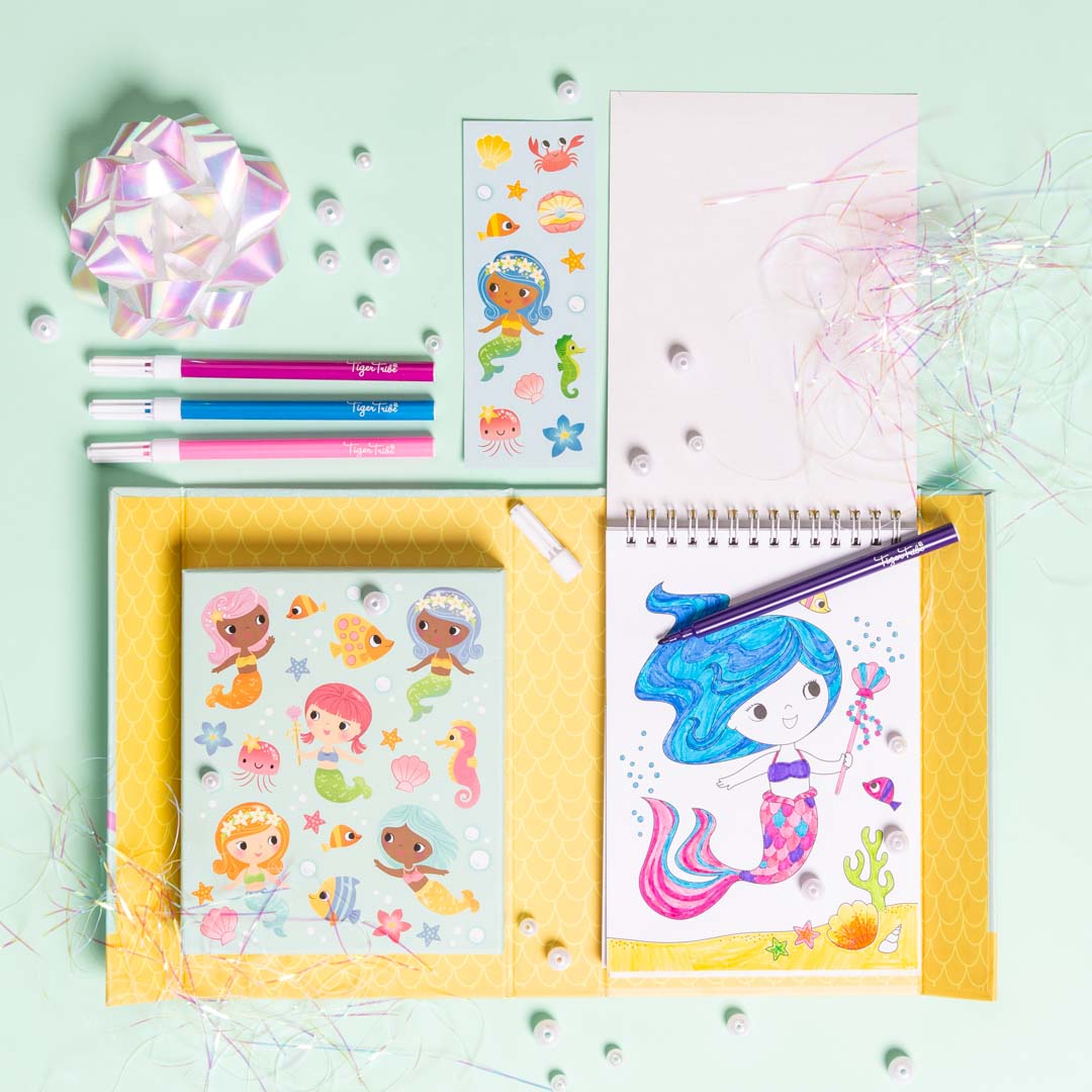 Coloring Set - Mermaids Tiger Tribe Lil Tulips