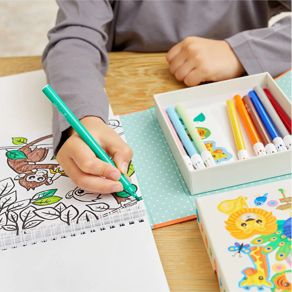 Coloring Set - Zoo Tiger Tribe Lil Tulips