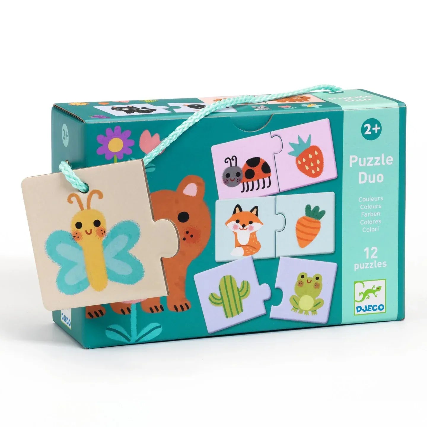Colors Puzzle Duo Matching Activity Djeco Lil Tulips