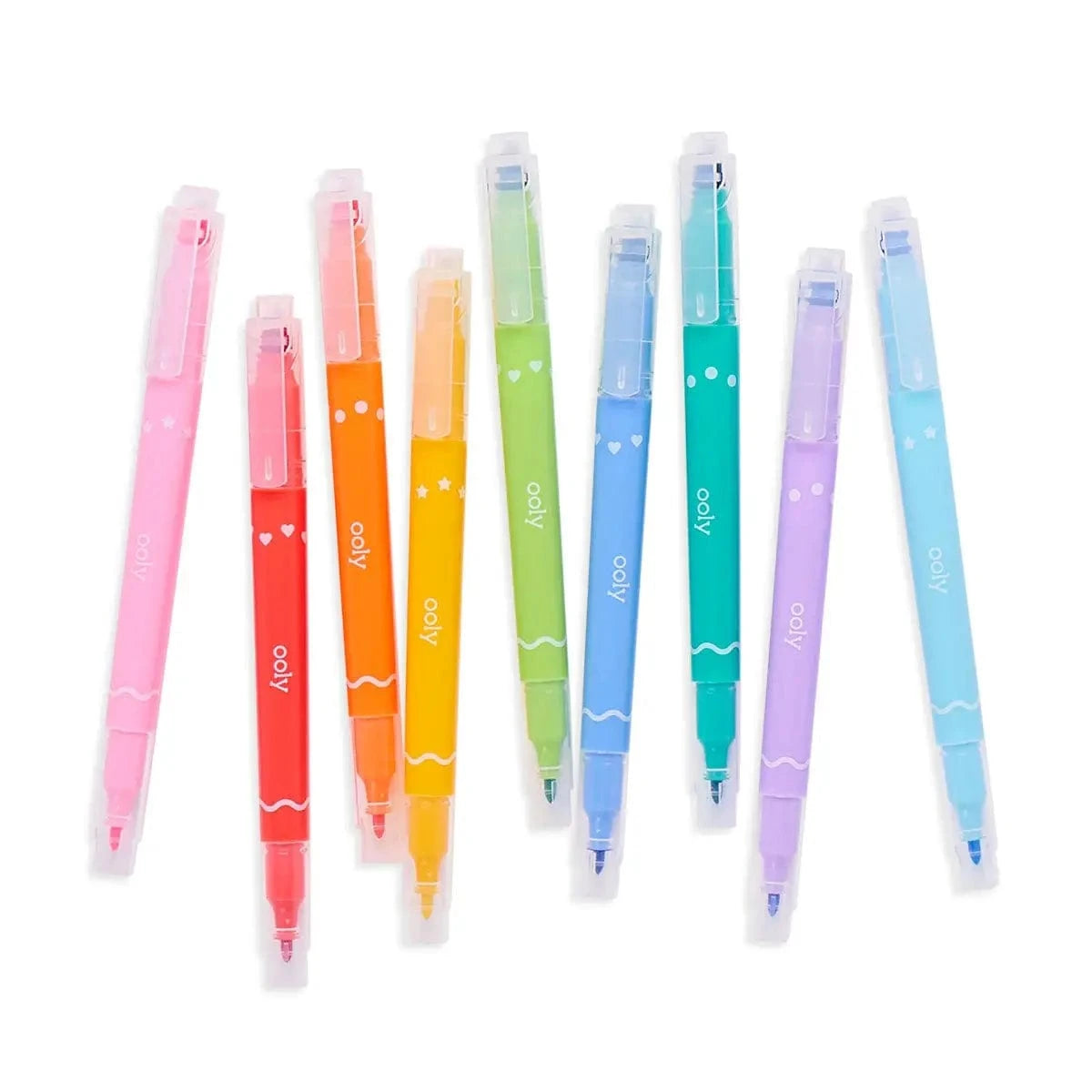 Confetti Stamp Double-Ended Markers - Set of 9 OOLY Lil Tulips