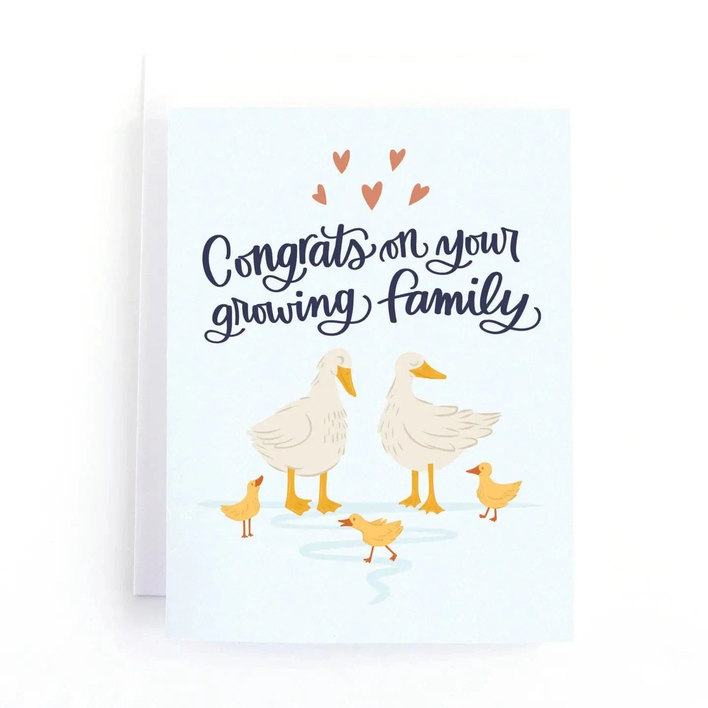 Congrats On Your Growing Family Duckling New Baby Card Pedaller Designs Lil Tulips