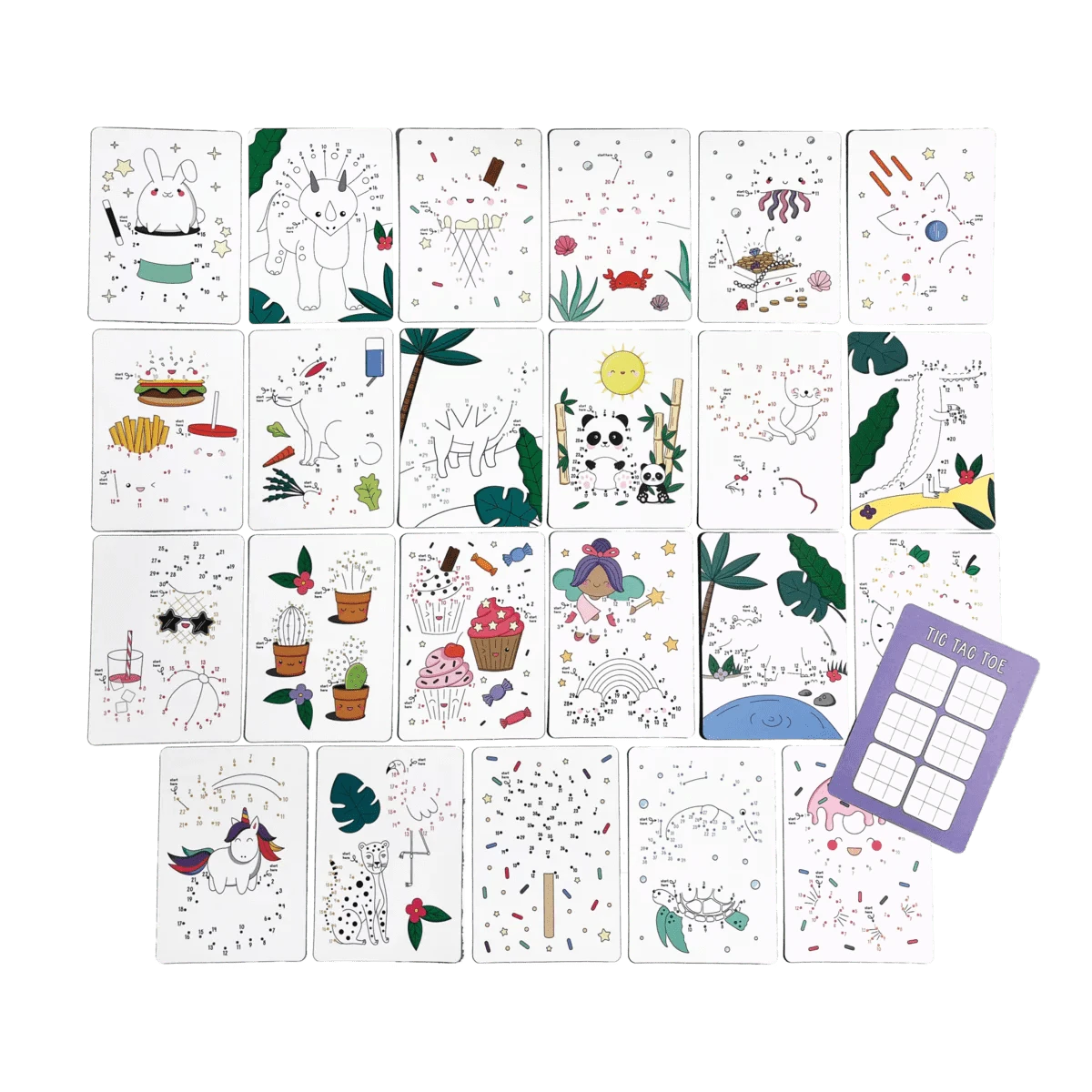 Connect the Dots Activity Cards OOLY Lil Tulips