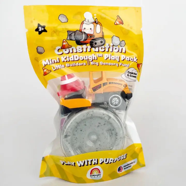 Construction Mini Play Pack - 2 oz. Earth Grown KidDoughs Lil Tulips