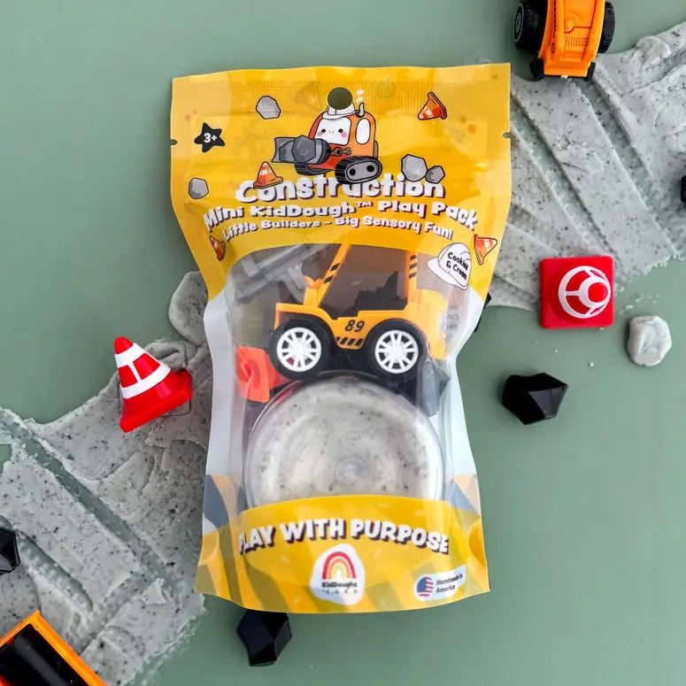 Construction Mini Play Pack - 2 oz. Earth Grown KidDoughs Lil Tulips