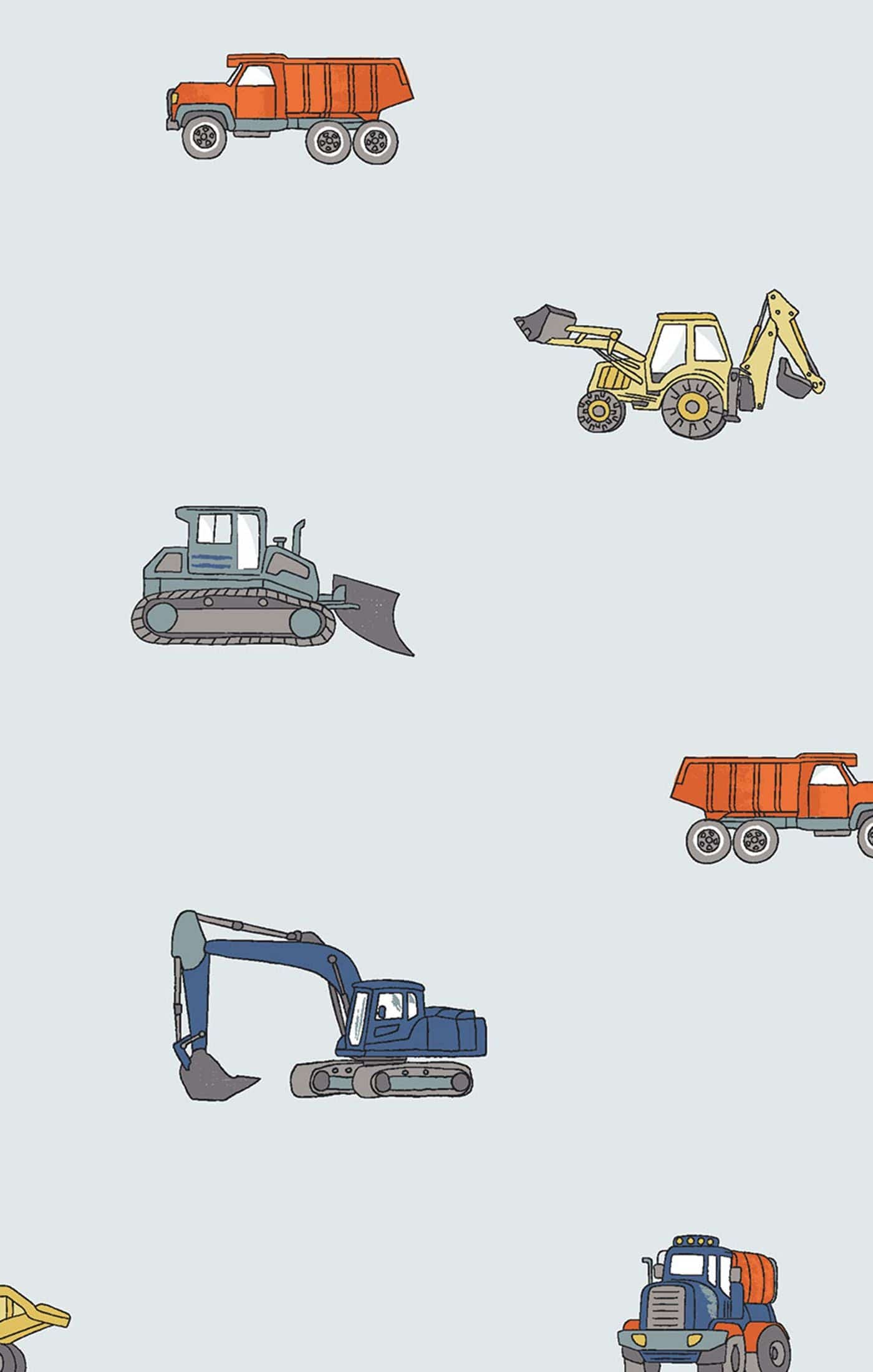 Construction Vehicles French Terry Set Angel Dear Lil Tulips