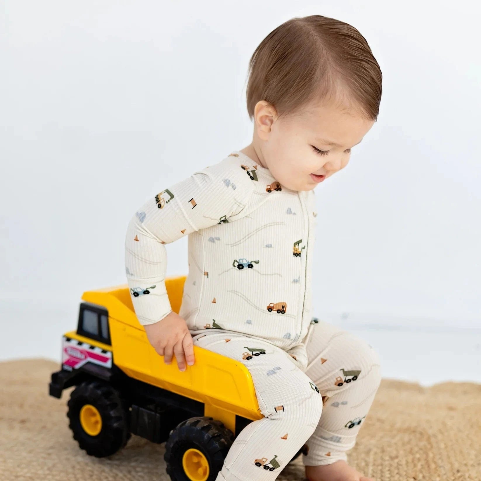 Construction Zip Romper Brave Little Ones Lil Tulips