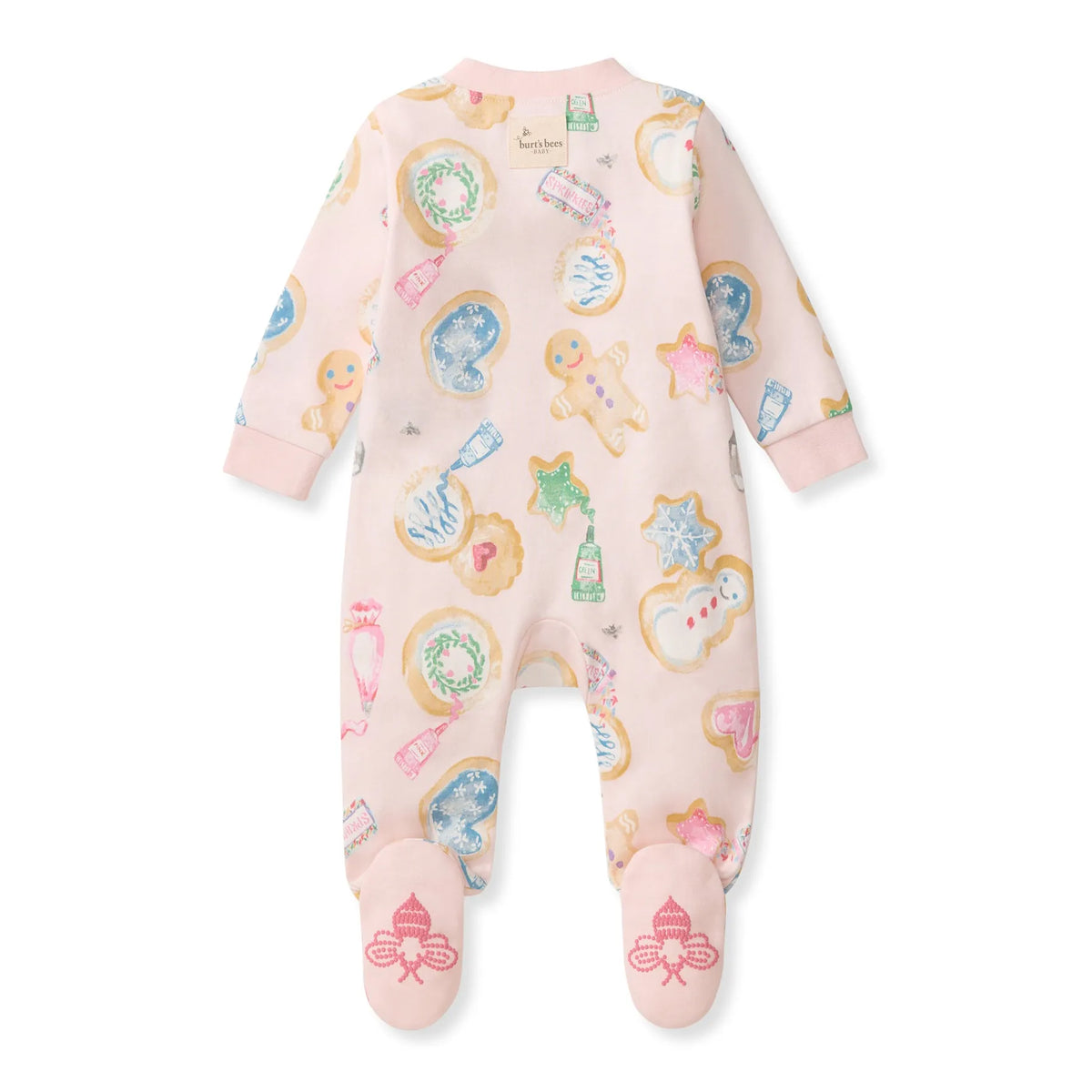 Cookie Party Organic Cotton Sleep & Play Footed Burt's Bees Baby Lil Tulips
