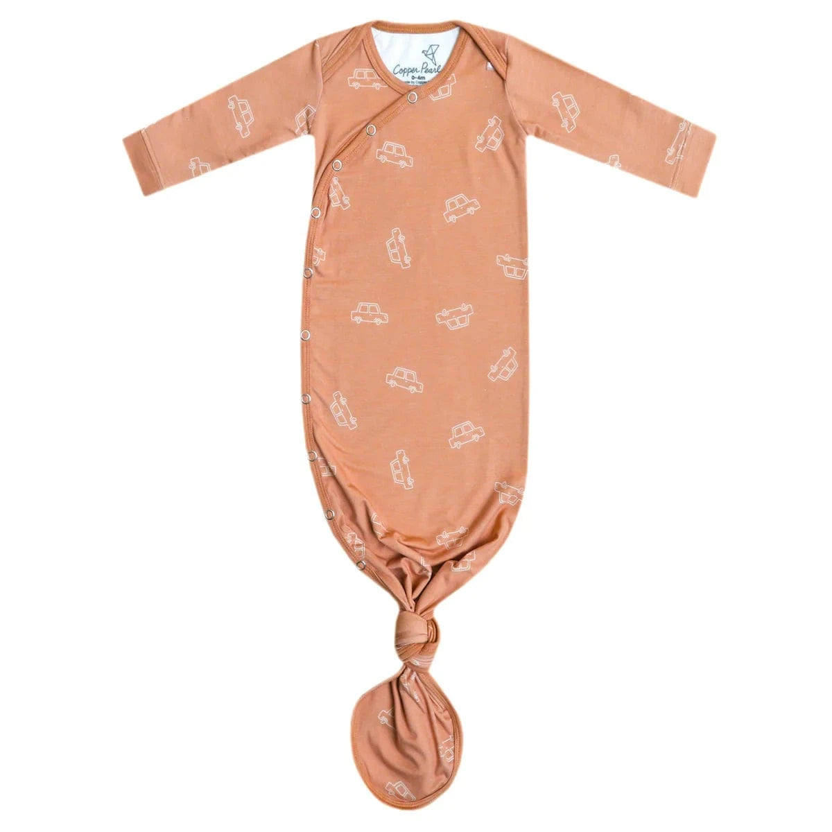 Cooper Newborn Knotted Gown Copper Pearl Lil Tulips