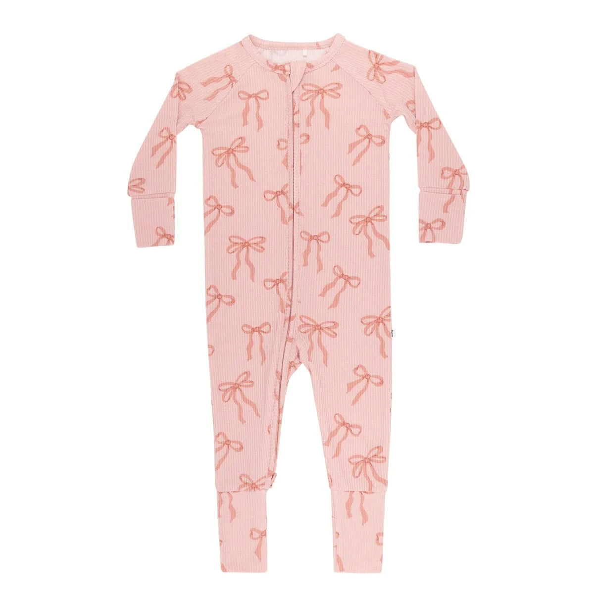 Coquette Bows Small Ribbed Zip Romper Brave Little Ones Lil Tulips