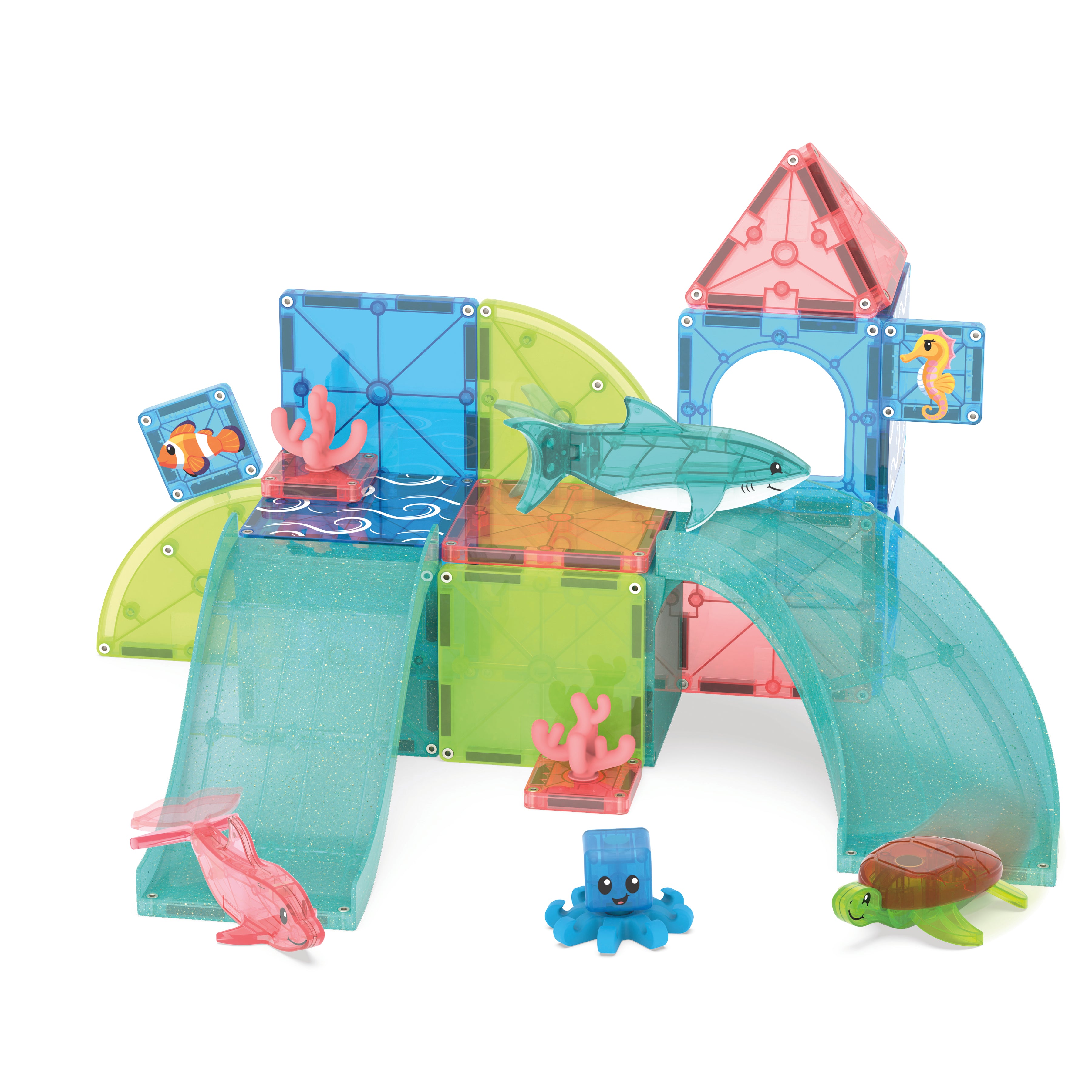 Coral Reef 25 Piece Set Magna-Tiles Lil Tulips