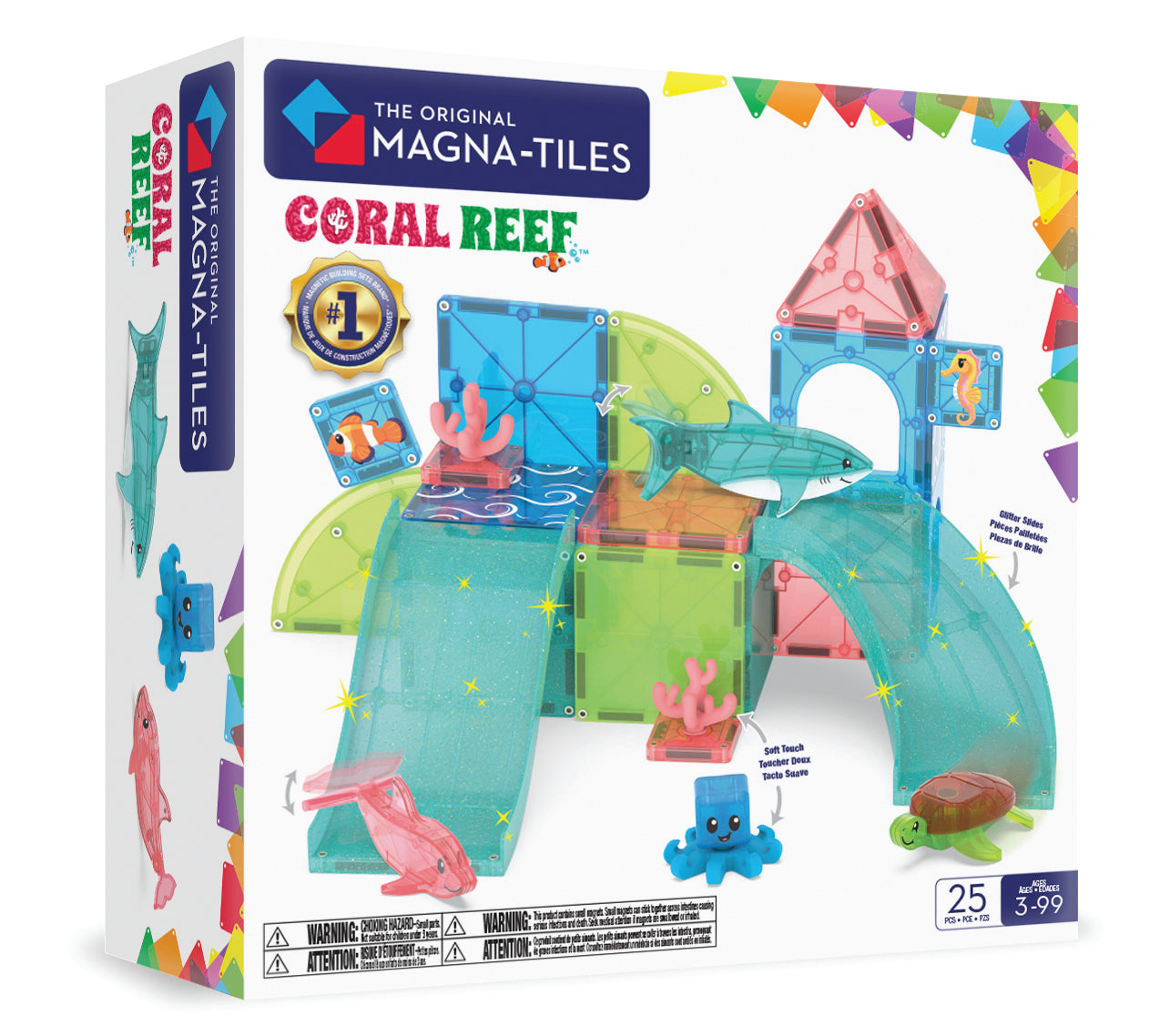 Coral Reef 25 Piece Set Magna-Tiles Lil Tulips
