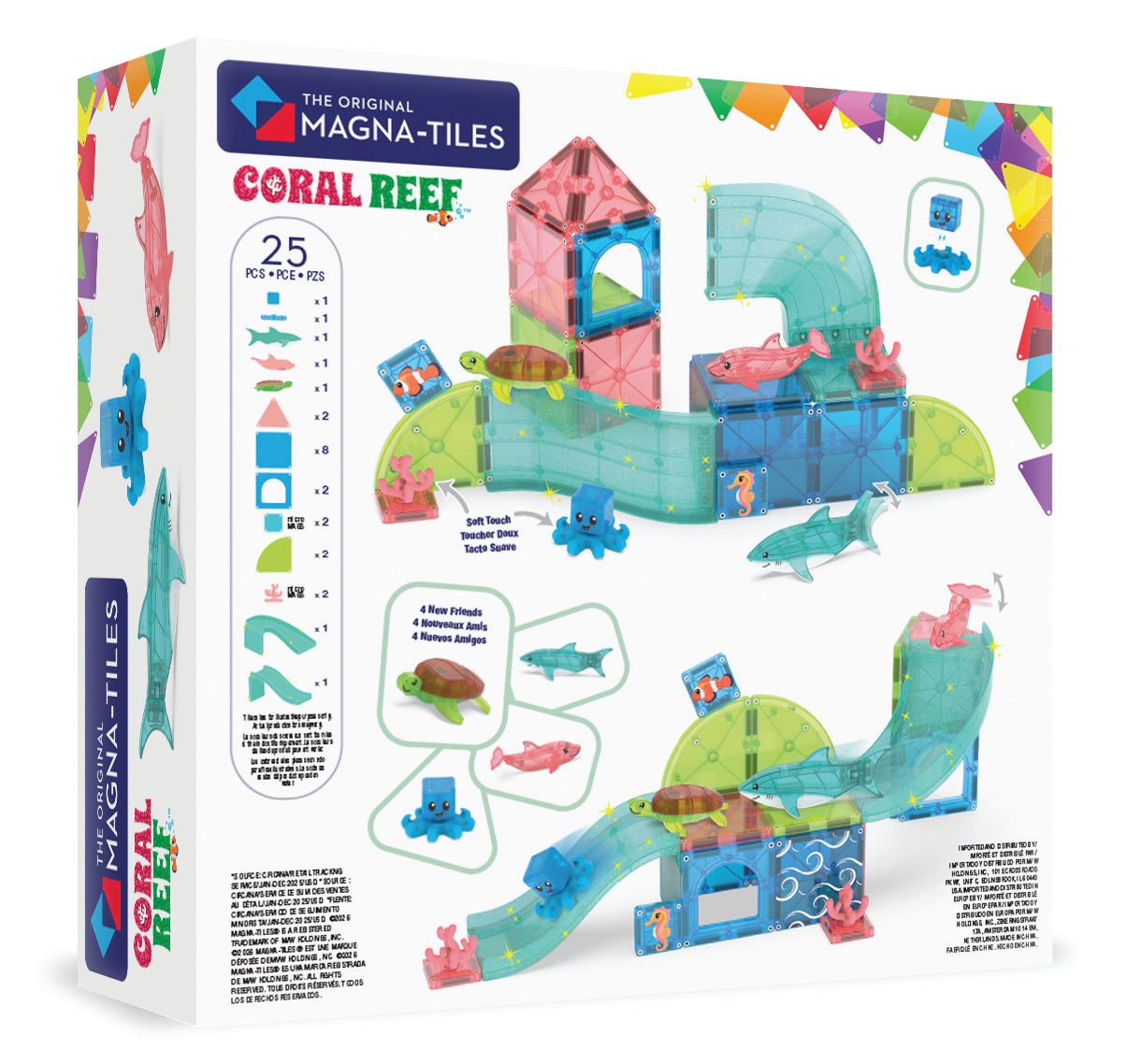 Coral Reef 25 Piece Set Magna-Tiles Lil Tulips