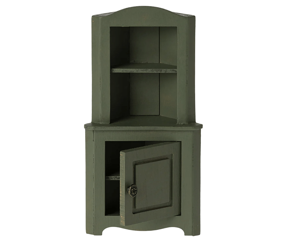 Corner Cabinet, Mouse- Dark Green Maileg Lil Tulips