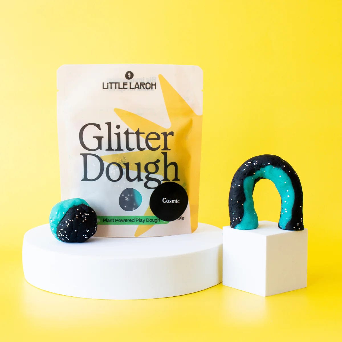 Cosmic Glitter Dough | Natural Play Dough Little Larch Lil Tulips
