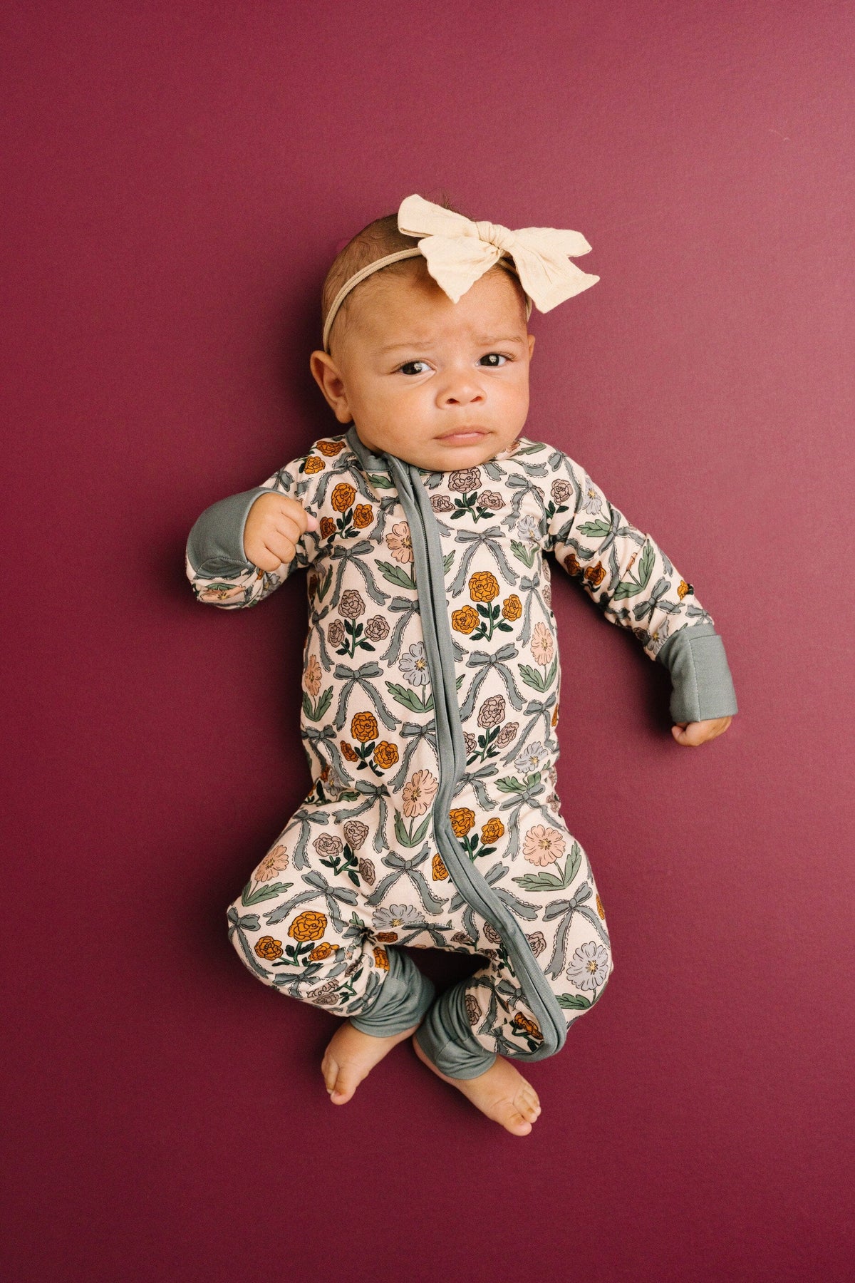 Cottage Bow Bamboo Sleeper Little One Shop Lil Tulips