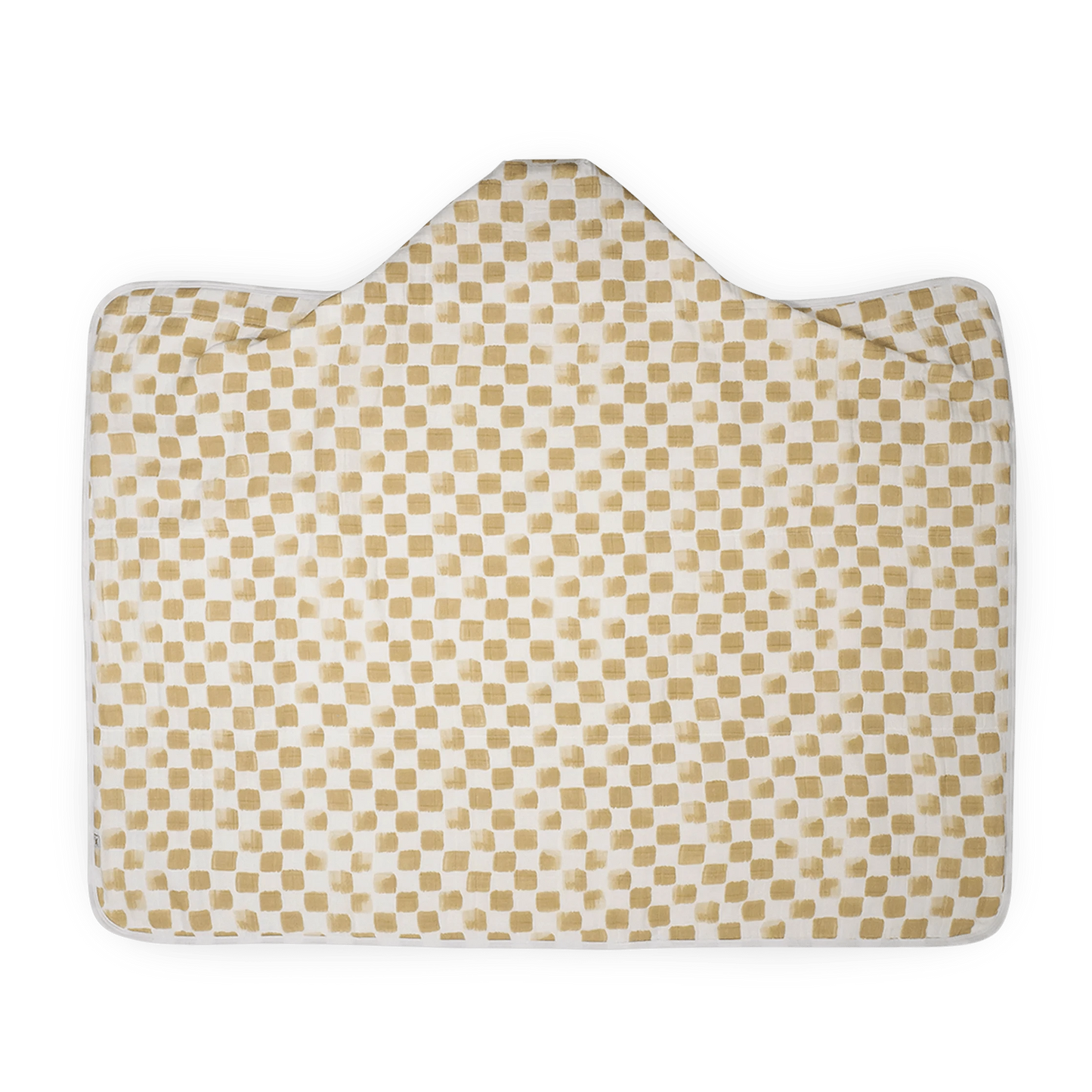 Cotton Hooded Toddler Towel - Adobe Checker Little Unicorn Lil Tulips