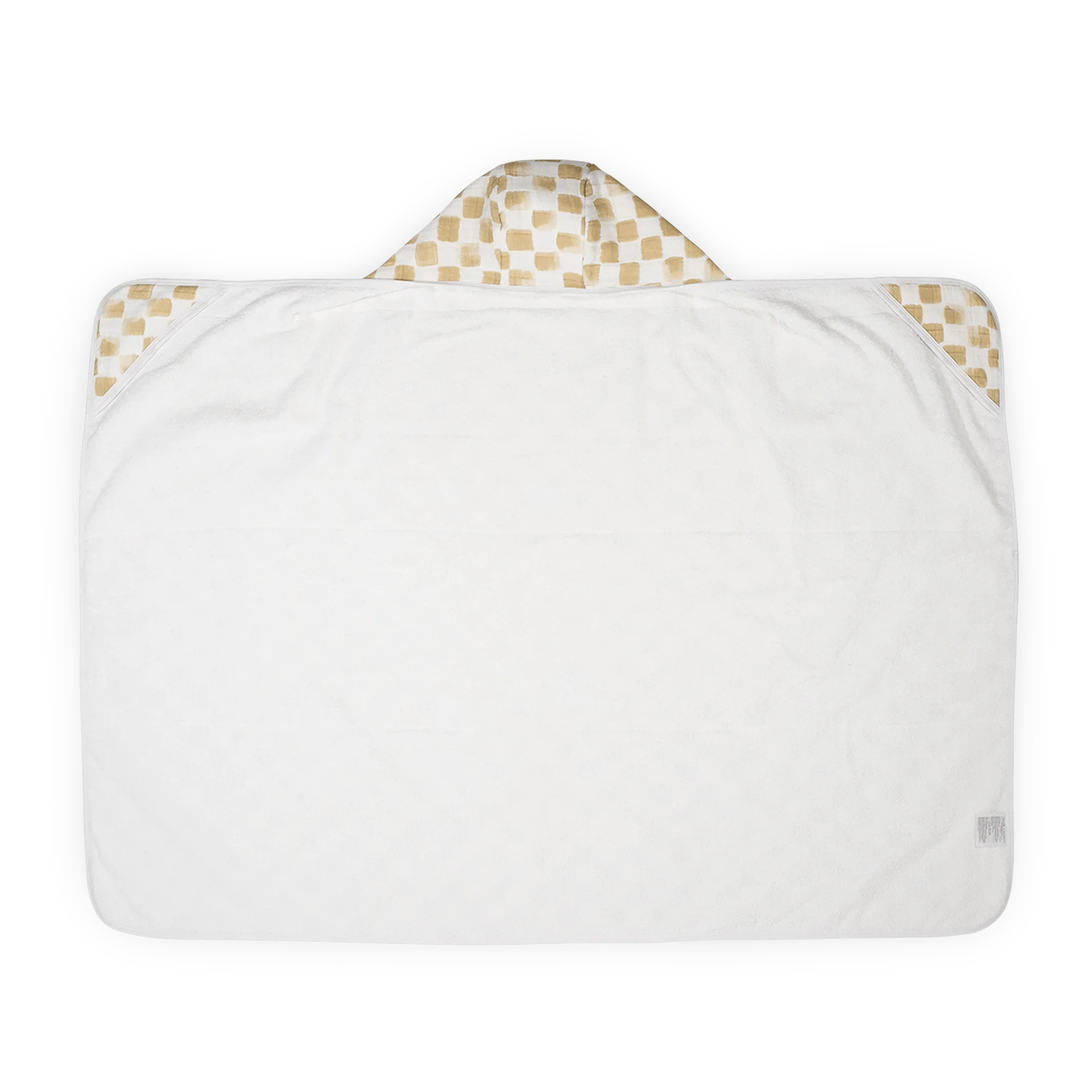 Cotton Hooded Toddler Towel - Adobe Checker Little Unicorn Lil Tulips