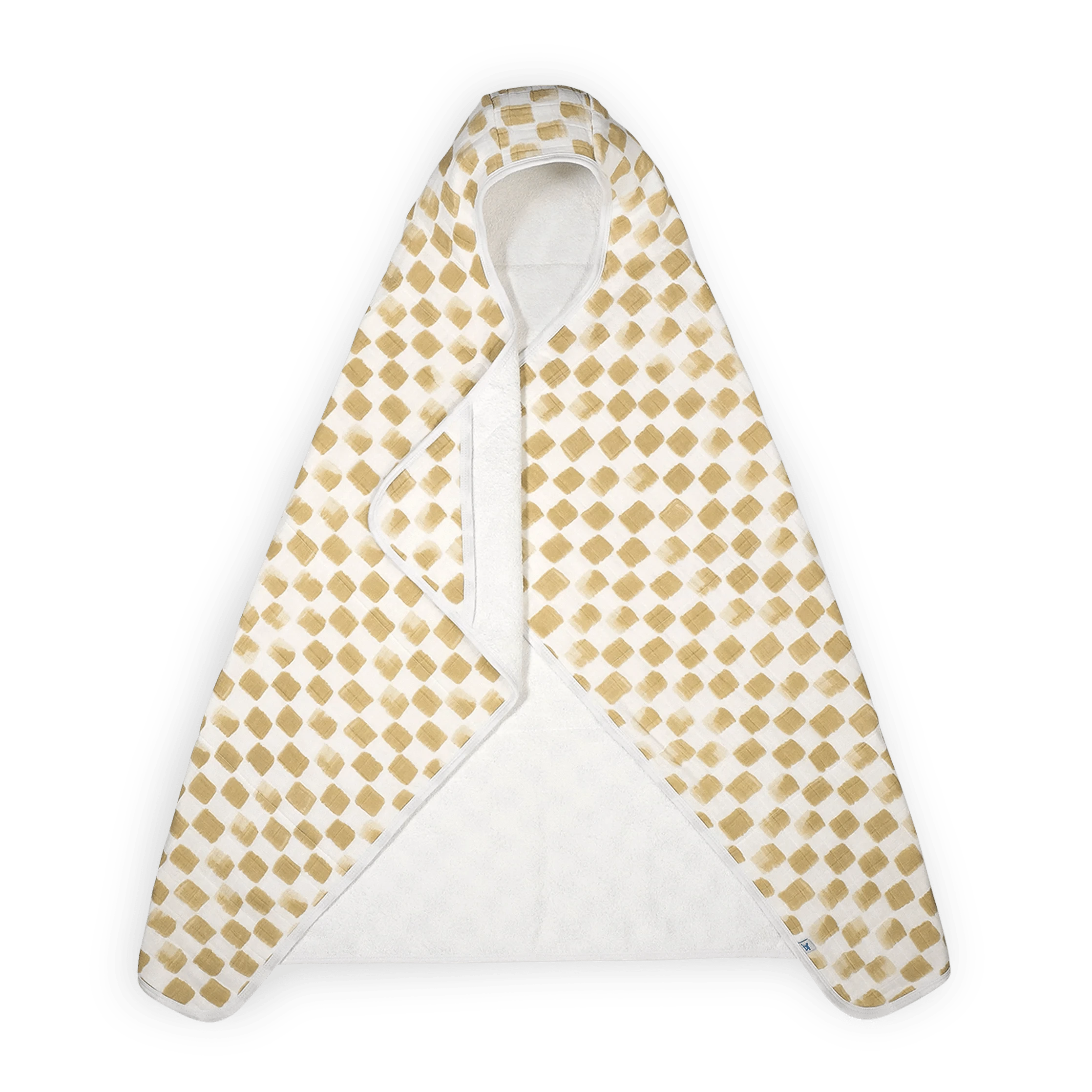 Cotton Hooded Toddler Towel - Adobe Checker Little Unicorn Lil Tulips