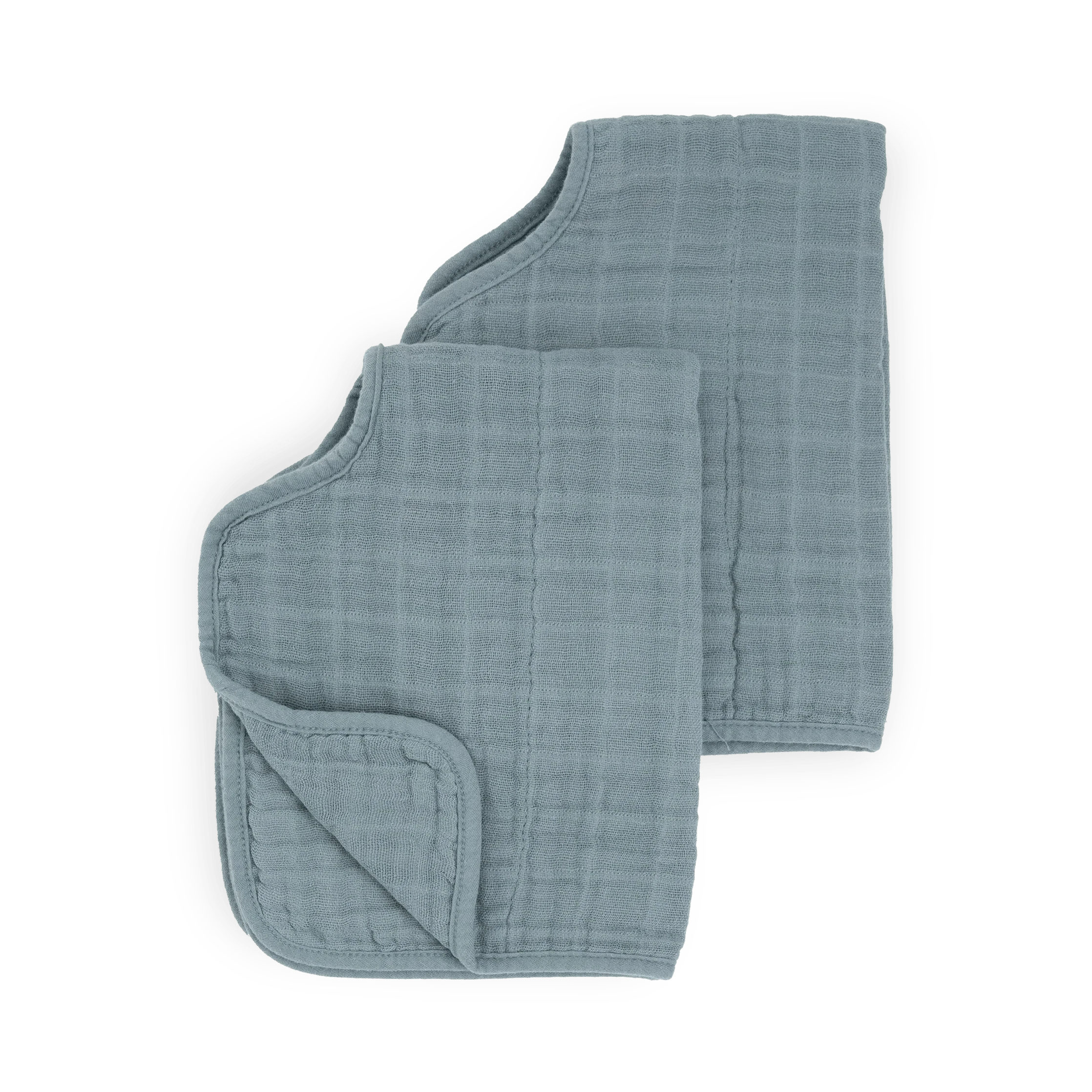 Cotton Muslin Burp Cloth 2 Pack - Sea Little Unicorn Lil Tulips