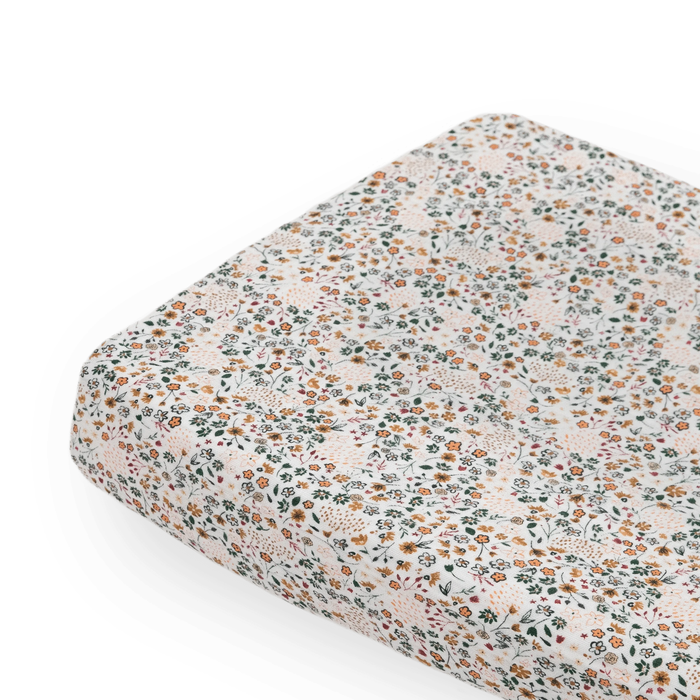 Cotton Muslin Changing Pad Cover - Pressed Petals Little Unicorn Lil Tulips