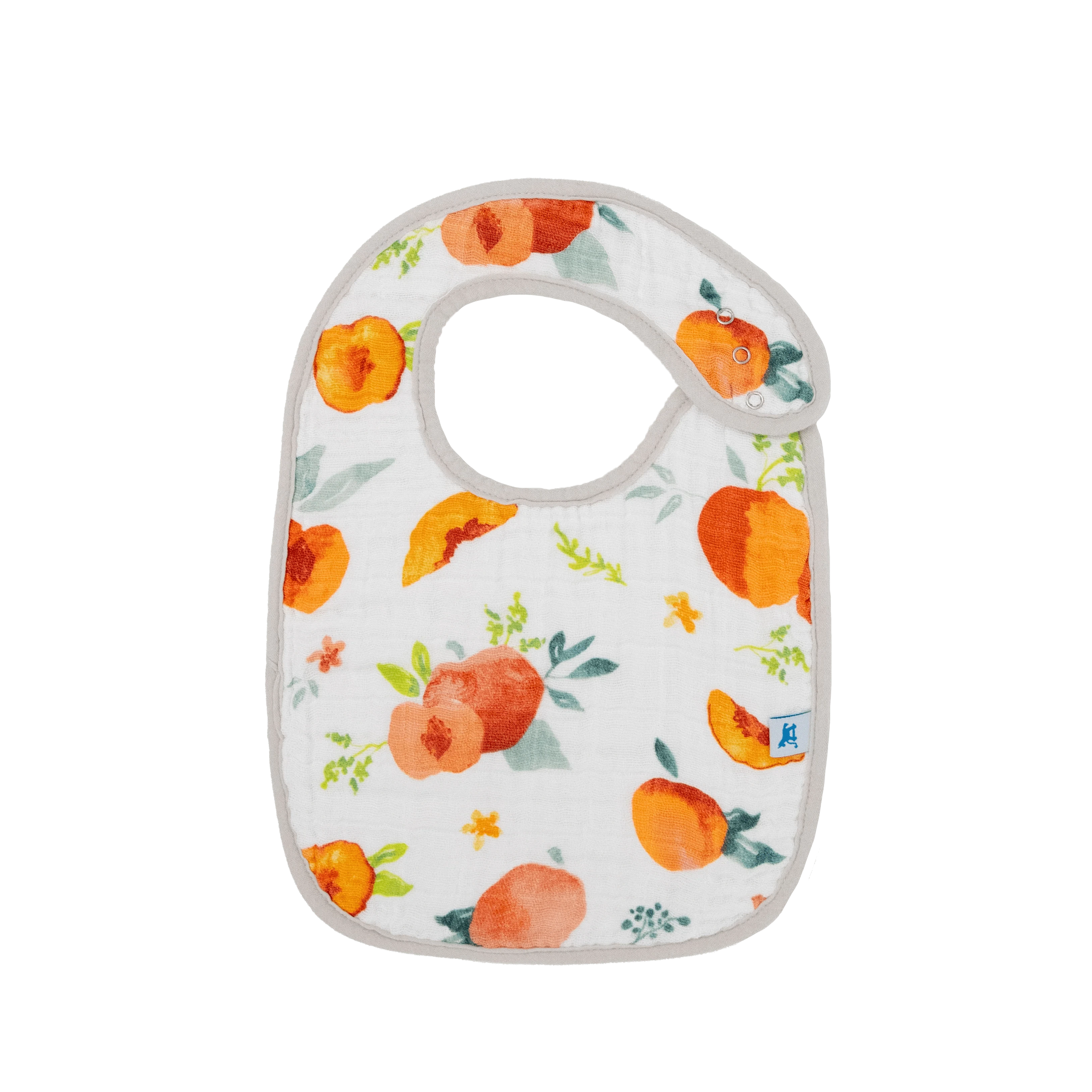 Cotton Muslin Classic Bib 3 Pack - Georgia Peach Little Unicorn Lil Tulips