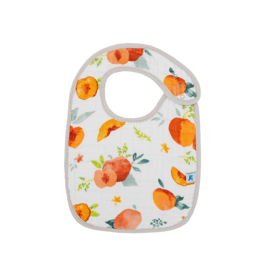 Cotton Muslin Classic Bib 3 Pack - Georgia Peach Little Unicorn Lil Tulips