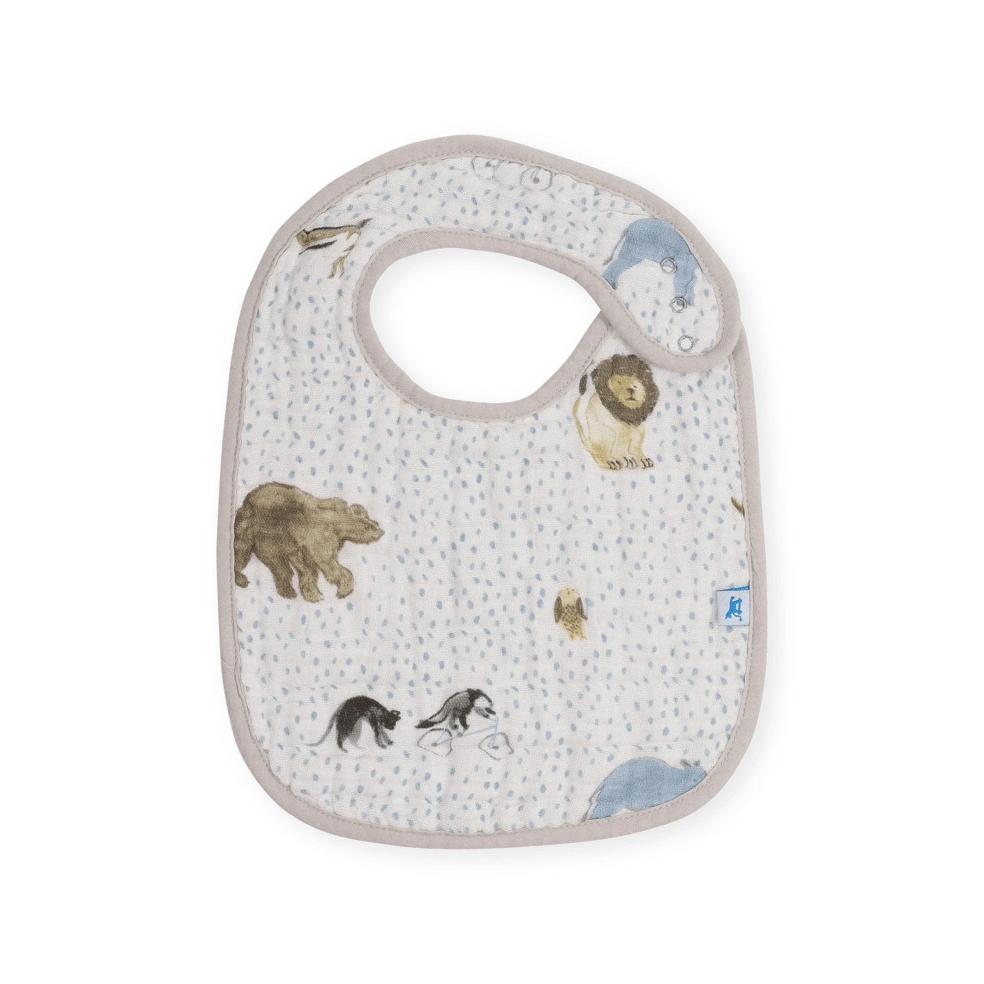 Cotton Muslin Classic Bib 3 Pack - Party Animals Little Unicorn Lil Tulips