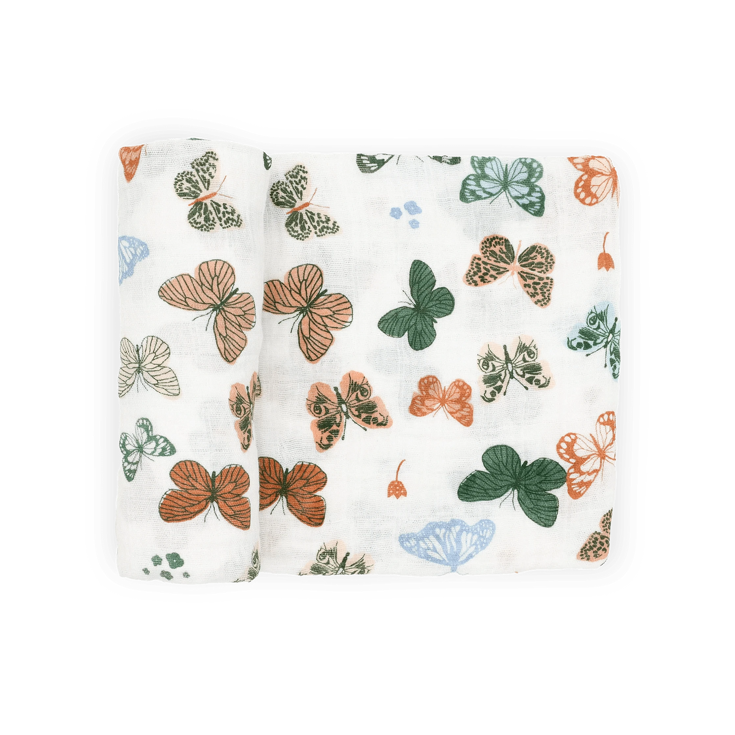 Cotton Muslin Swaddle Blanket - Butterflies Little Unicorn Lil Tulips