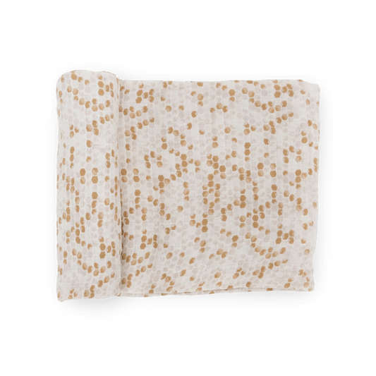 Cotton Muslin Swaddle Blanket - Honeycomb Little Unicorn Lil Tulips