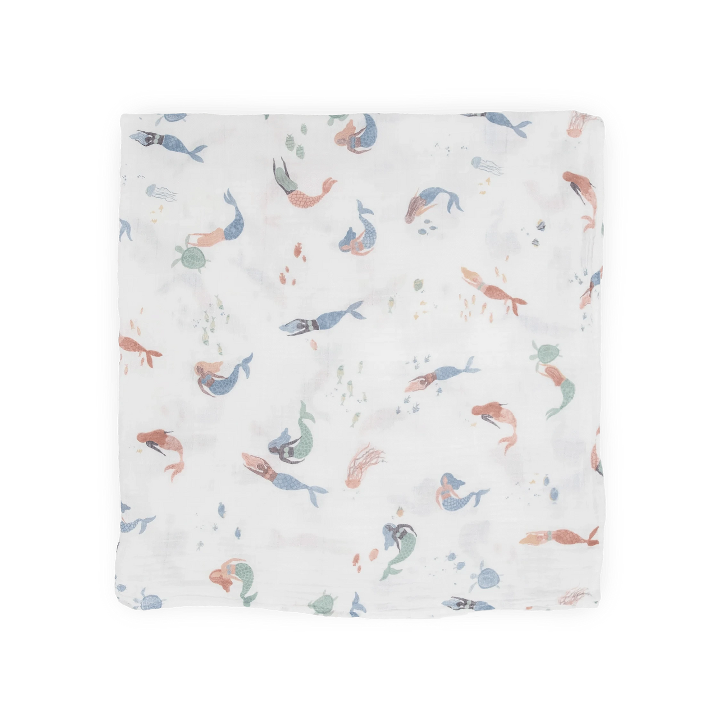 Cotton Muslin Swaddle Blanket - Mermaids Little Unicorn Lil Tulips