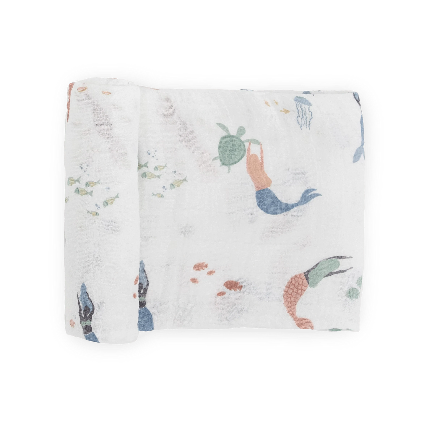 Cotton Muslin Swaddle Blanket - Mermaids Little Unicorn Lil Tulips