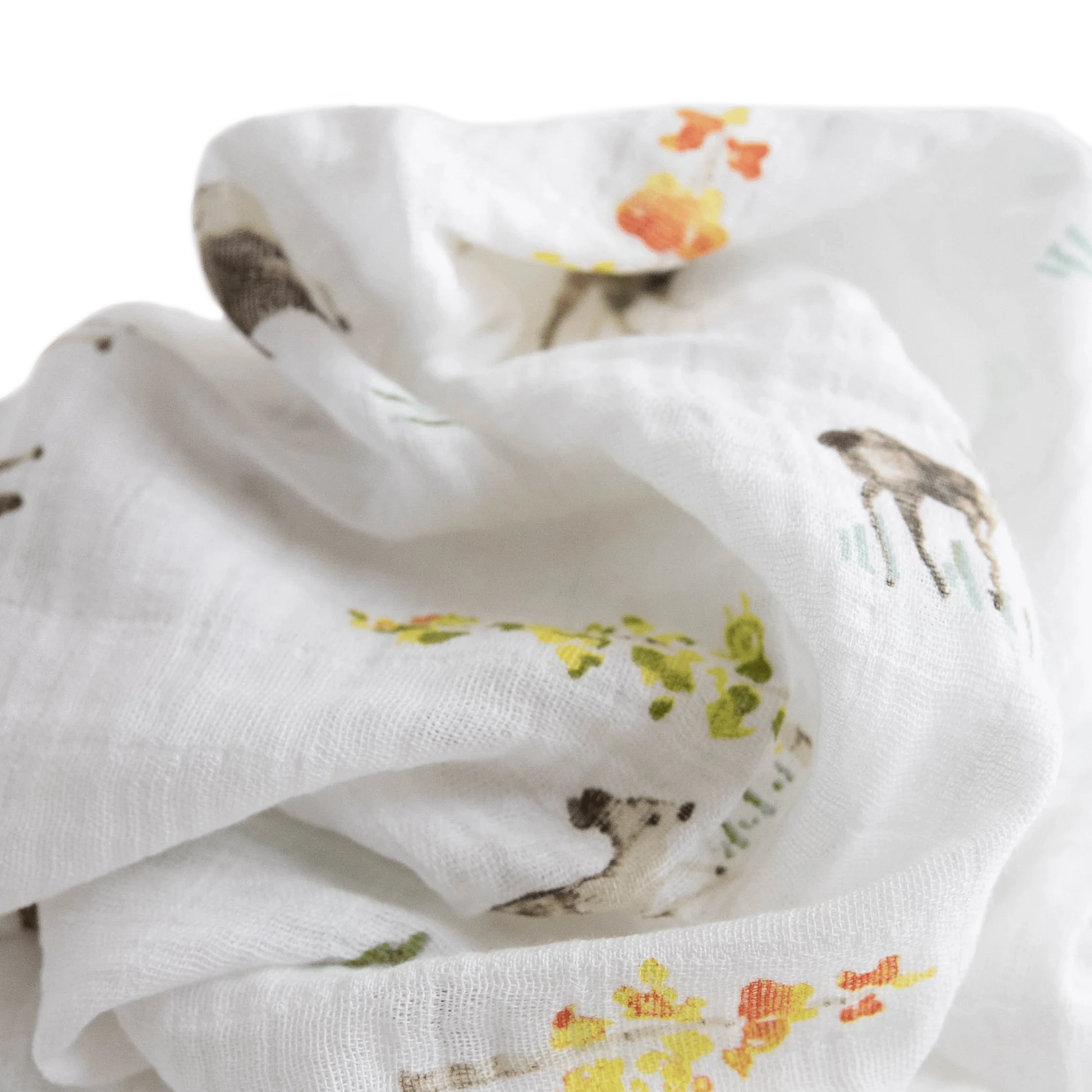 Cotton Muslin Swaddle Blanket - Oh Deer! Little Unicorn Lil Tulips