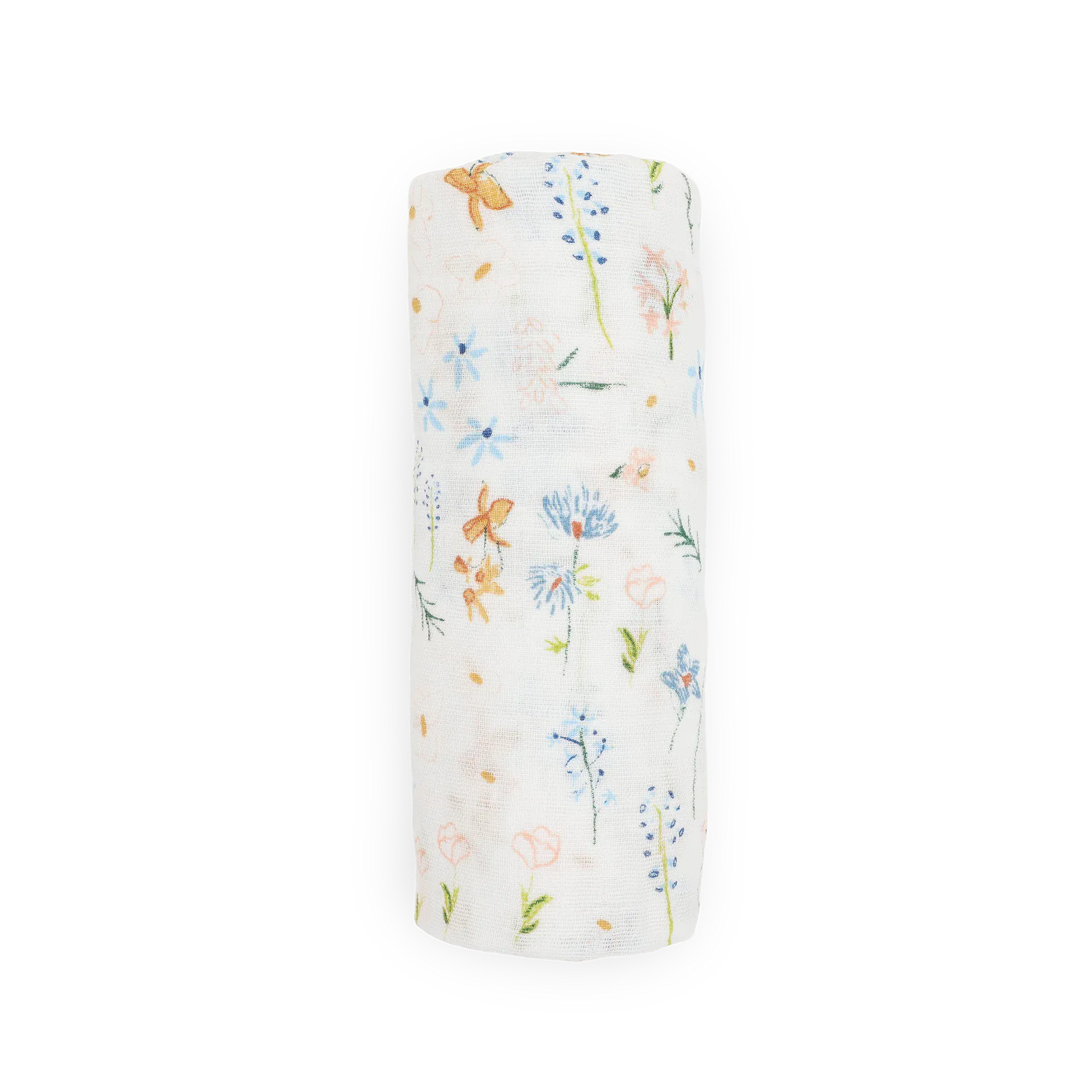 Cotton Muslin Swaddle Blanket - Pastel Petals Little Unicorn Lil Tulips