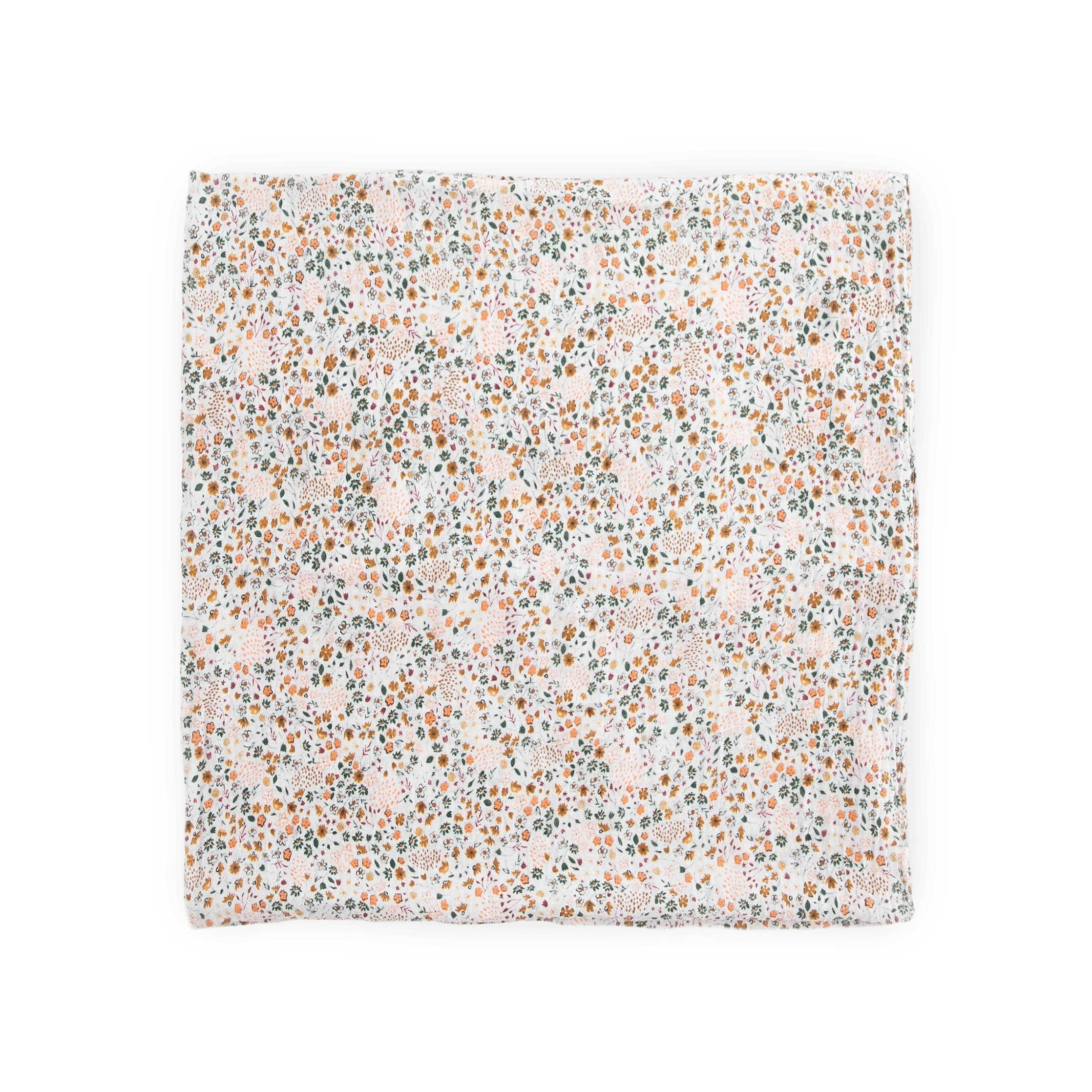 Cotton Muslin Swaddle Blanket - Pressed Petals Little Unicorn Lil Tulips