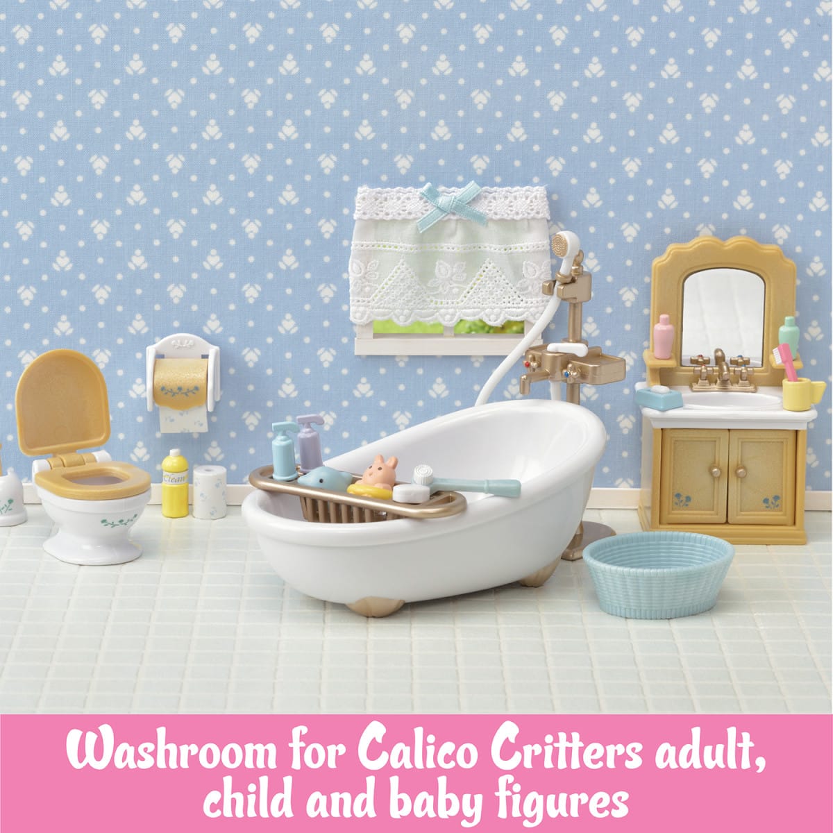 Country Bathroom Set Calico Critter Lil Tulips
