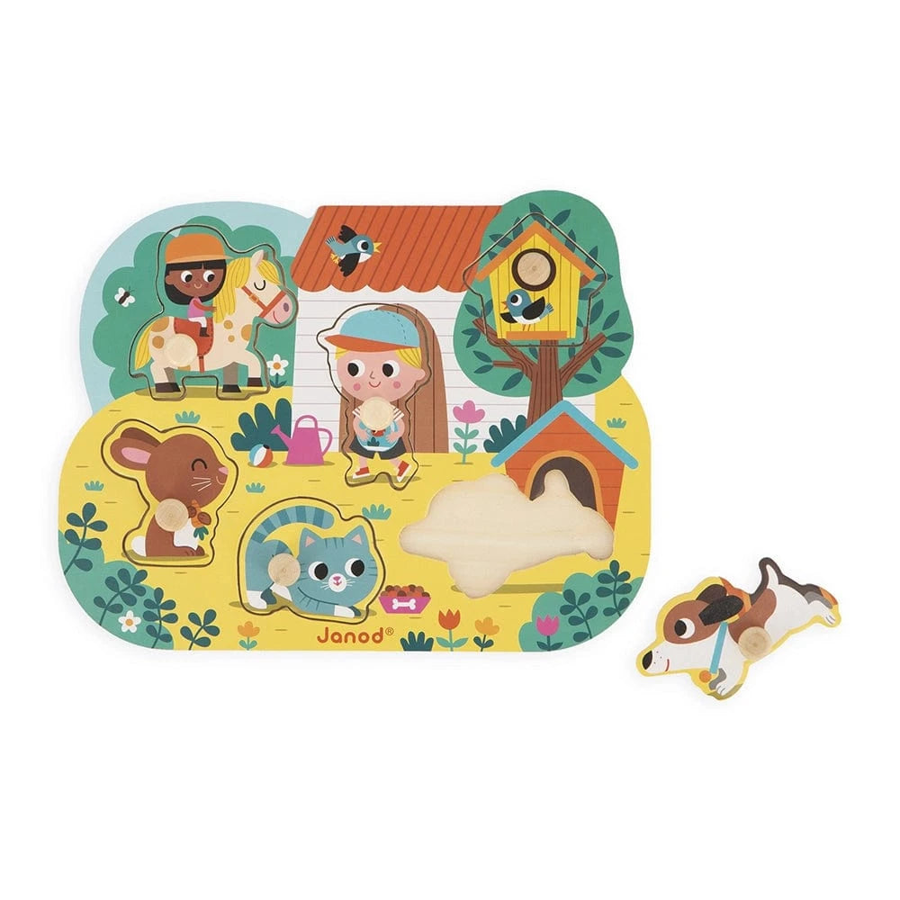 Countryside Peg Puzzle Janod Lil Tulips